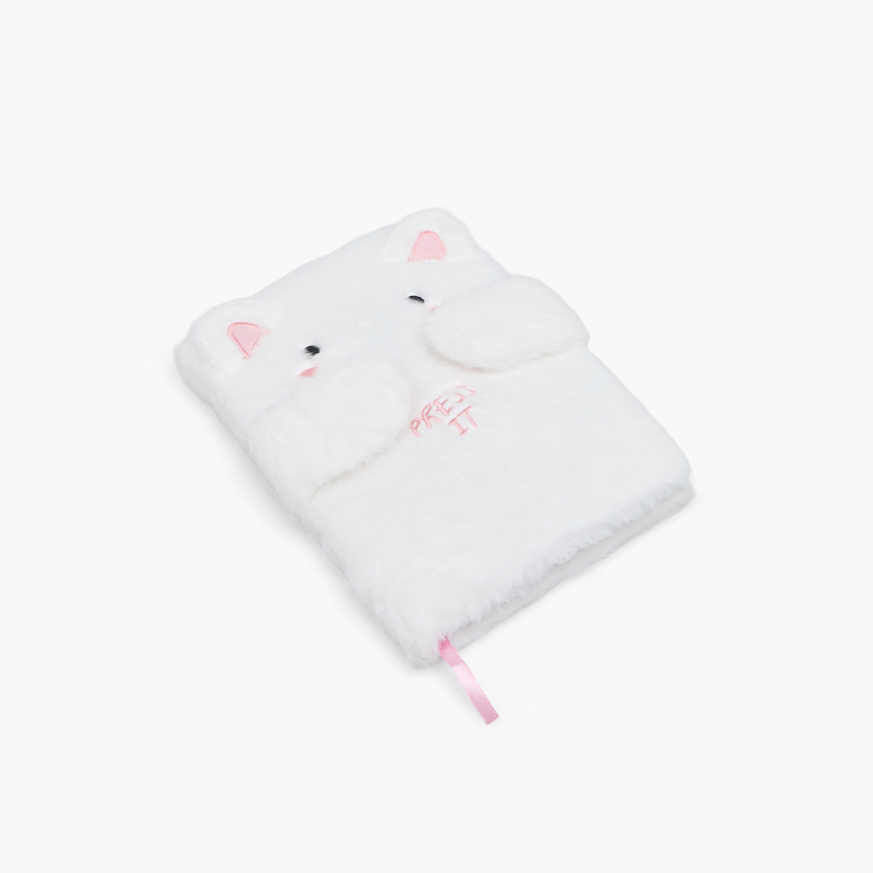 Syloon Cat Plush Cover Notebook-school-stationery-notebooks-image-2