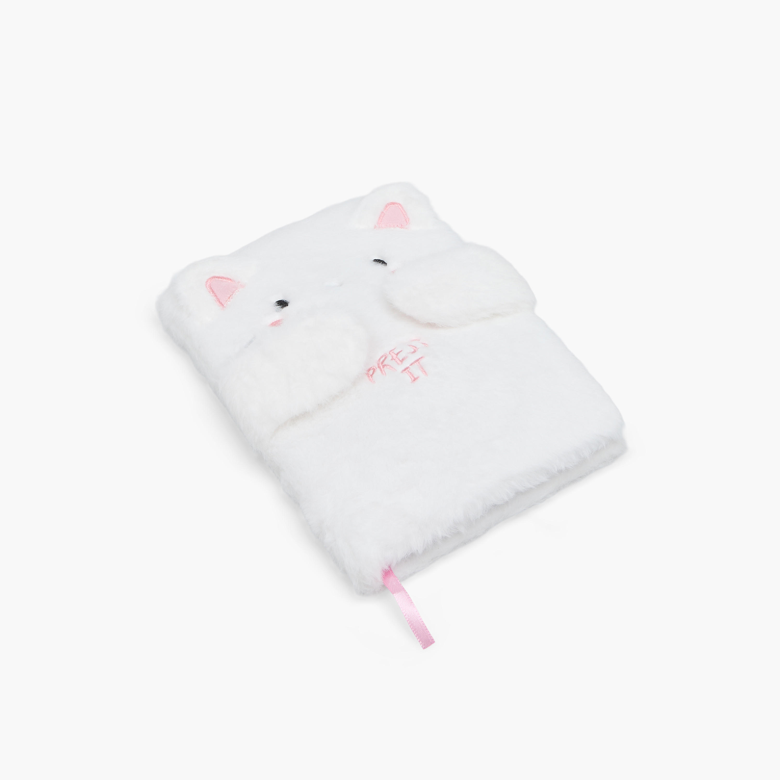 Syloon Cat Plush Cover Notebook-school-stationery-notebooks-image-3