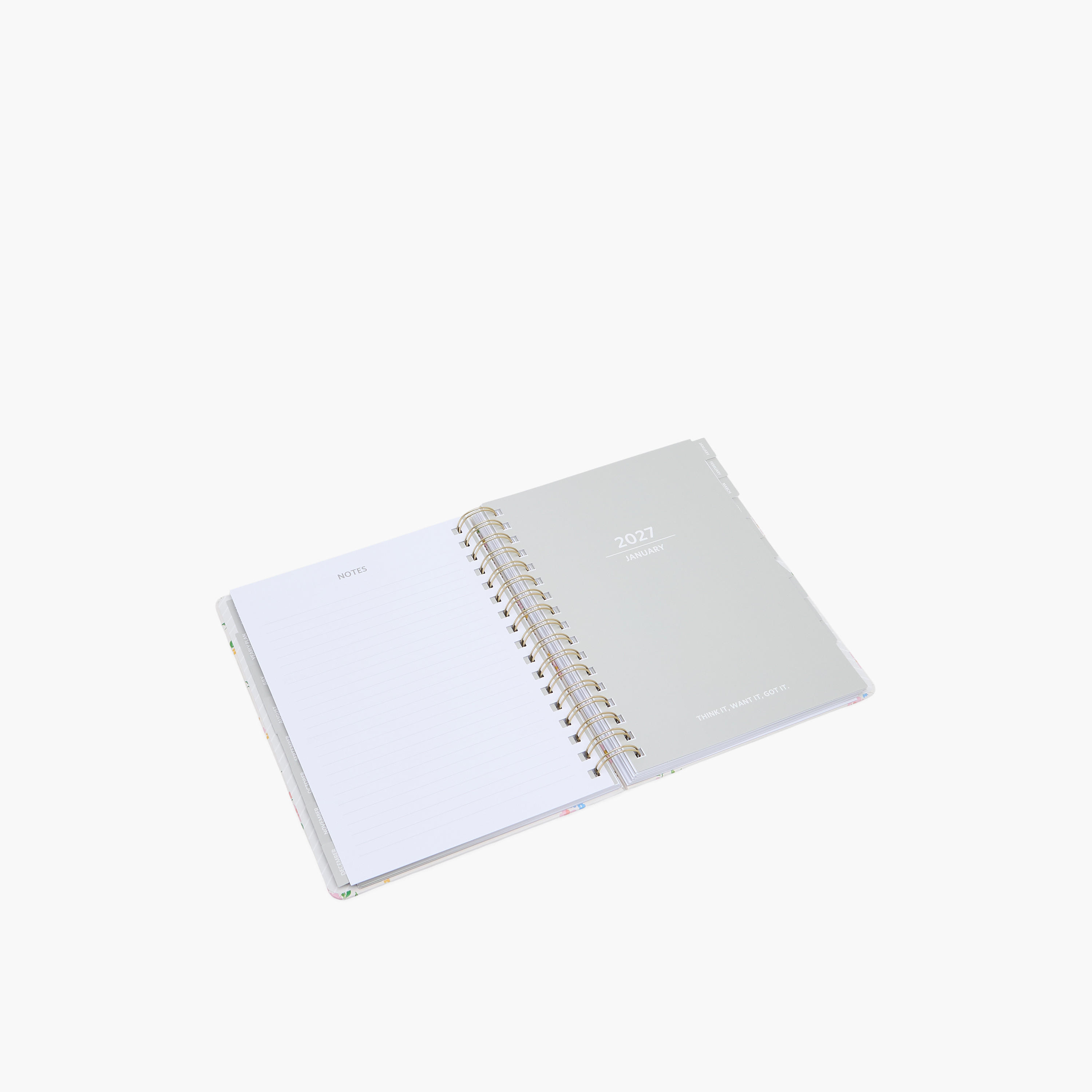 Syloon Flower Print Notebook with Spiral Binding-school-stationery-notebooks-image-4