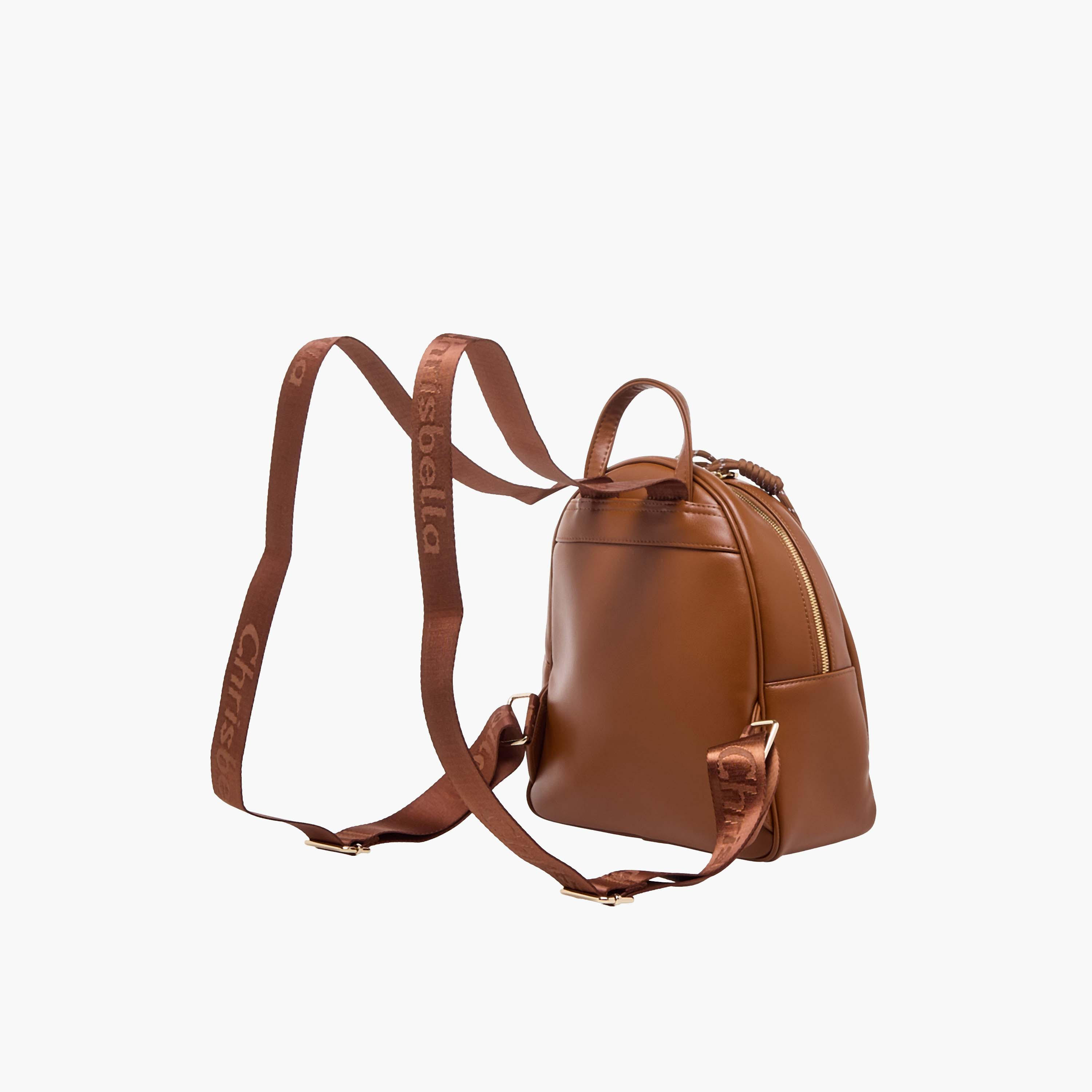 Chrisbella Monogram Print Backpack with Pouch-women-bagsandwallets-backpacks-image-7