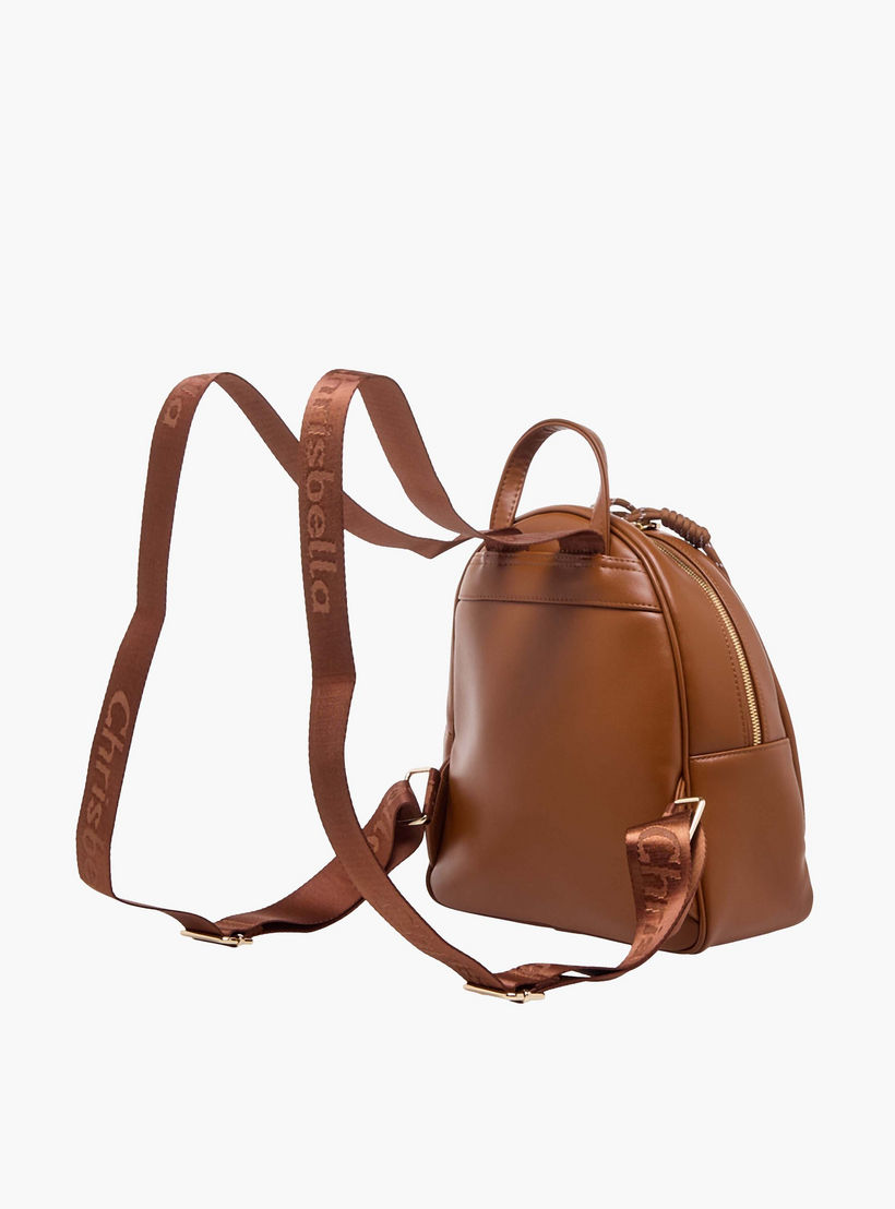 Chrisbella Monogram Print Backpack with Pouch-women-bagsandwallets-backpacks-image-7