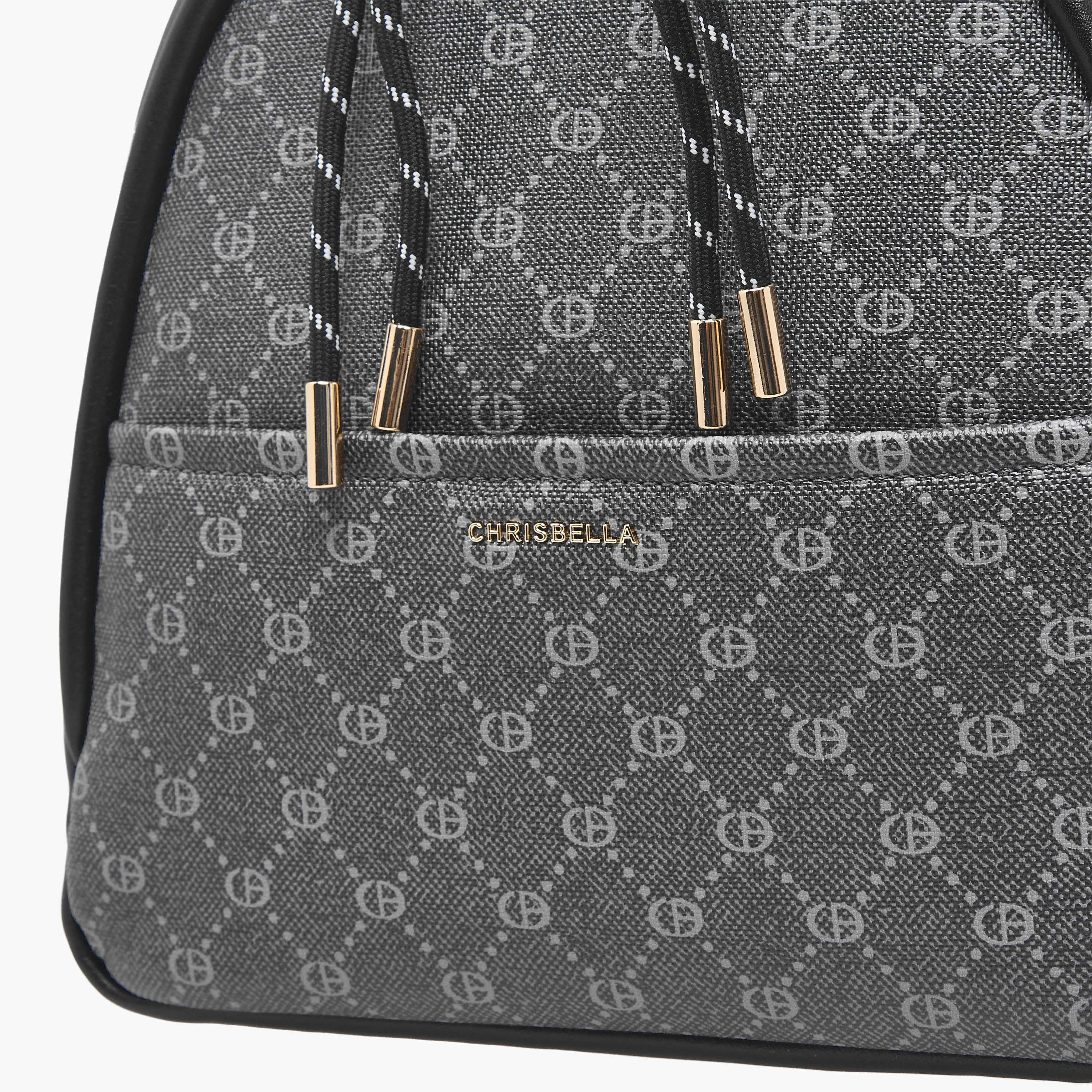 شنطة ظهر بطبعات مونوجرام مع شنطة صغيرة من كريسبيلا-women-bagsandwallets-backpacks-image-3