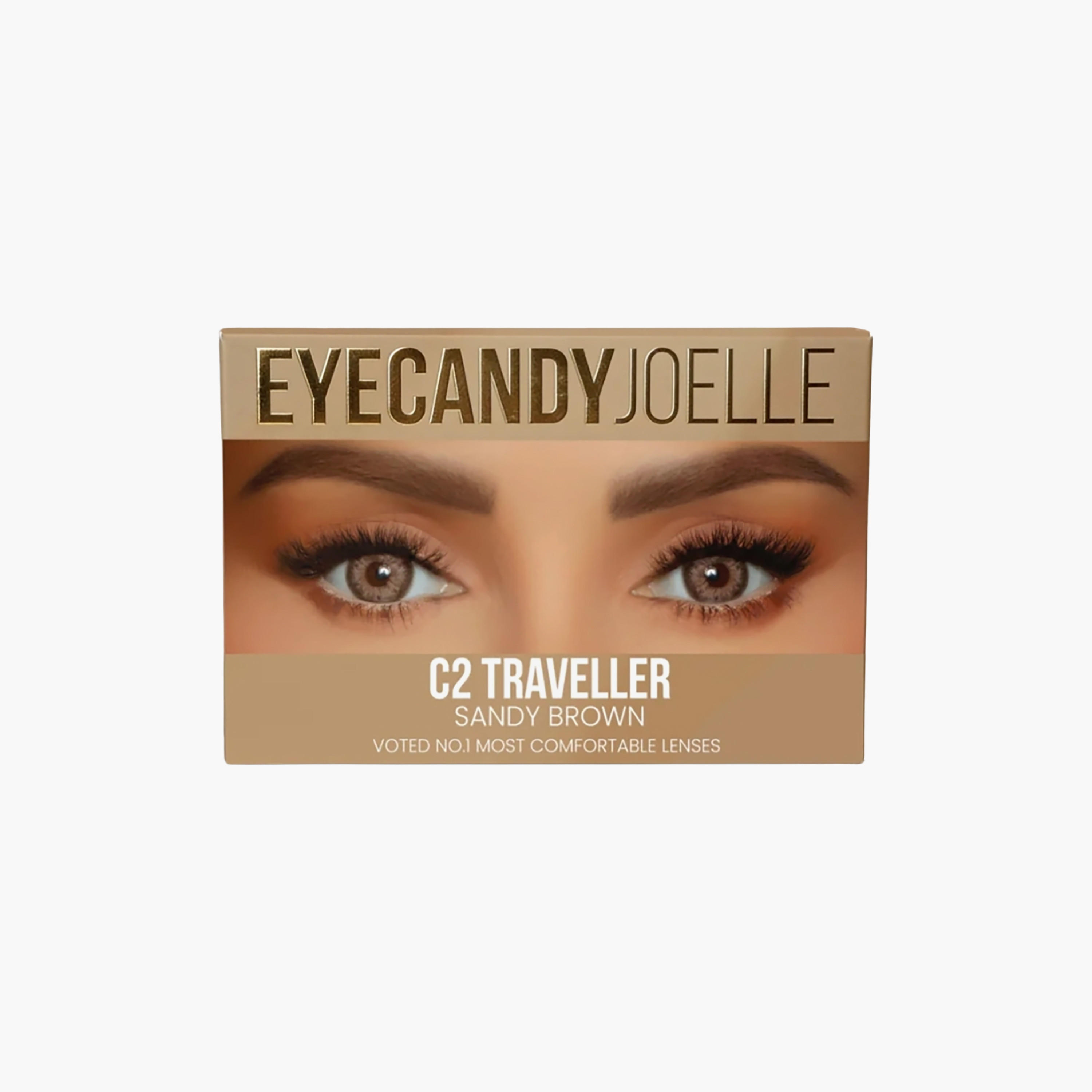 عدسات لاصقة من نوع Eyecandy Joelle C2 Traveller، زوج واحد-beautyandpersonalcare-makeup-eyes-colorcontactlenses-image-1