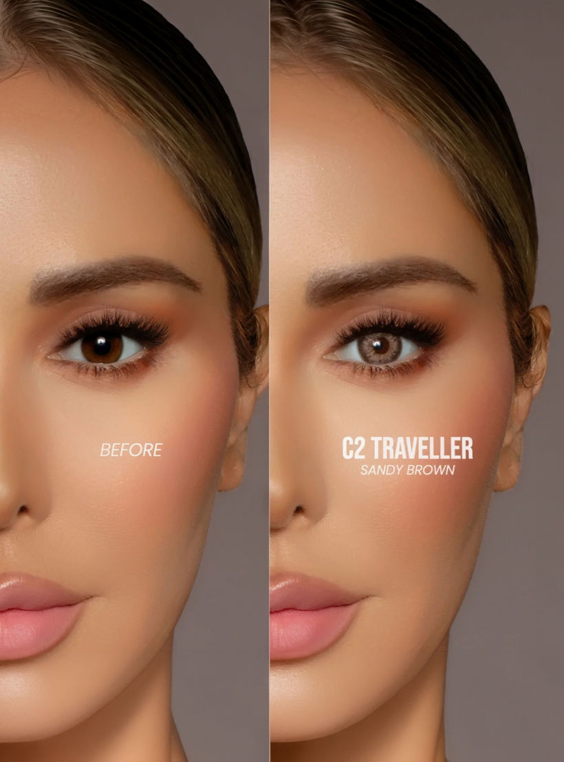 عدسات لاصقة من نوع Eyecandy Joelle C2 Traveller، زوج واحد-beautyandpersonalcare-makeup-eyes-colorcontactlenses-image-2