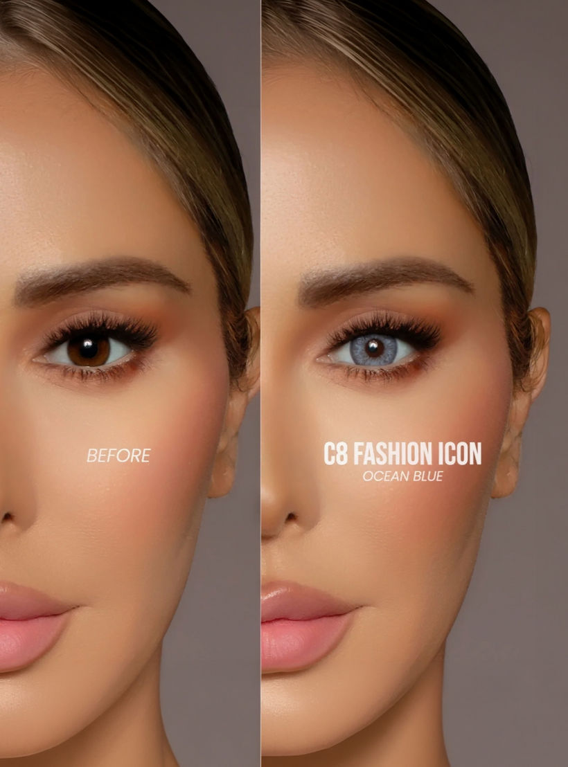 عدسات لاصقة من إي كاندي جويل سي 8 فاشن أيكون، زوج واحد-beautyandpersonalcare-makeup-eyes-colorcontactlenses-image-2