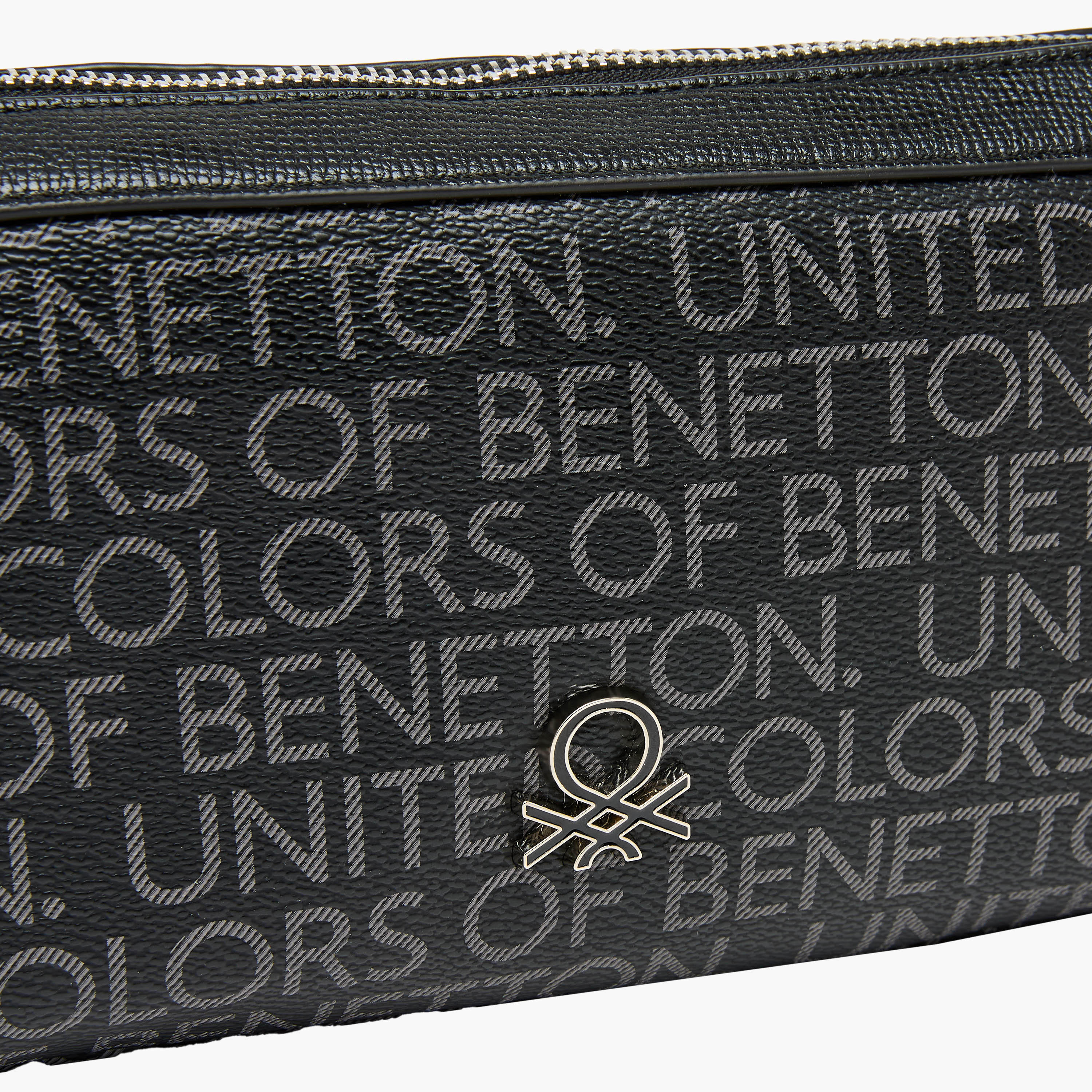 United Colors of Benetton Monogram Crossbody Bag with Chain Detail-women-bagsandwallets-handbags-image-4