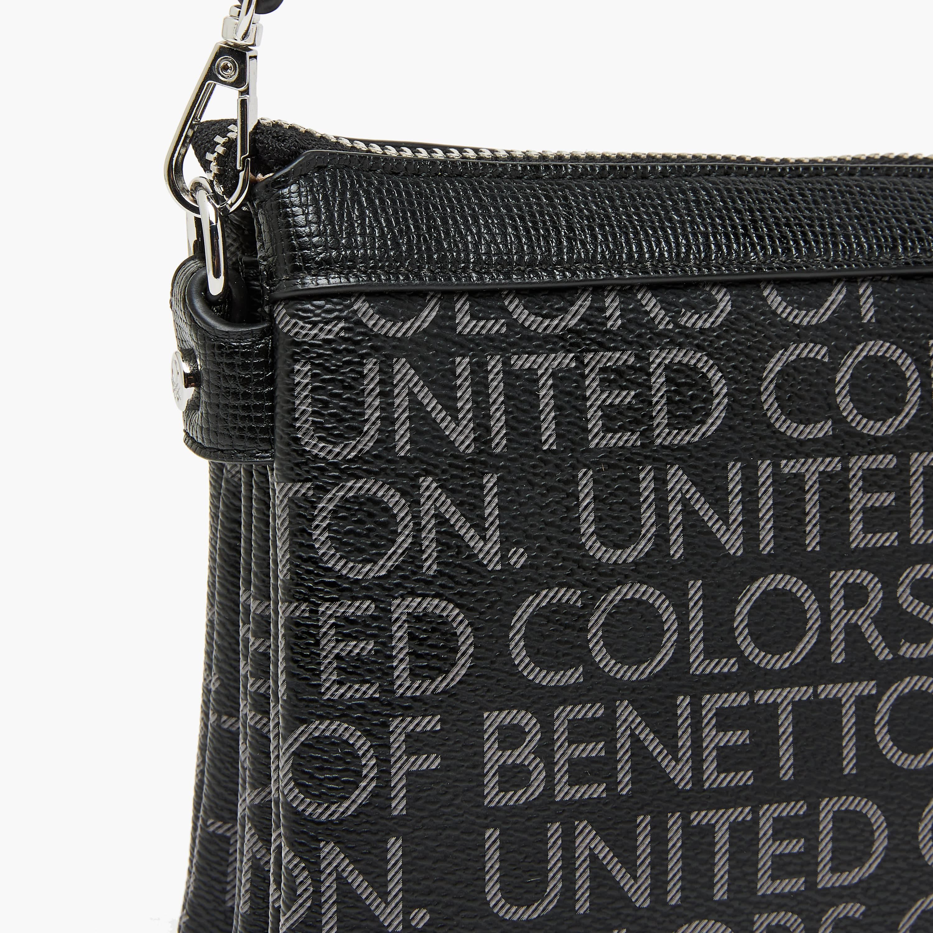 United Colors of Benetton Monogram Crossbody Bag with Chain Detail-women-bagsandwallets-handbags-image-5