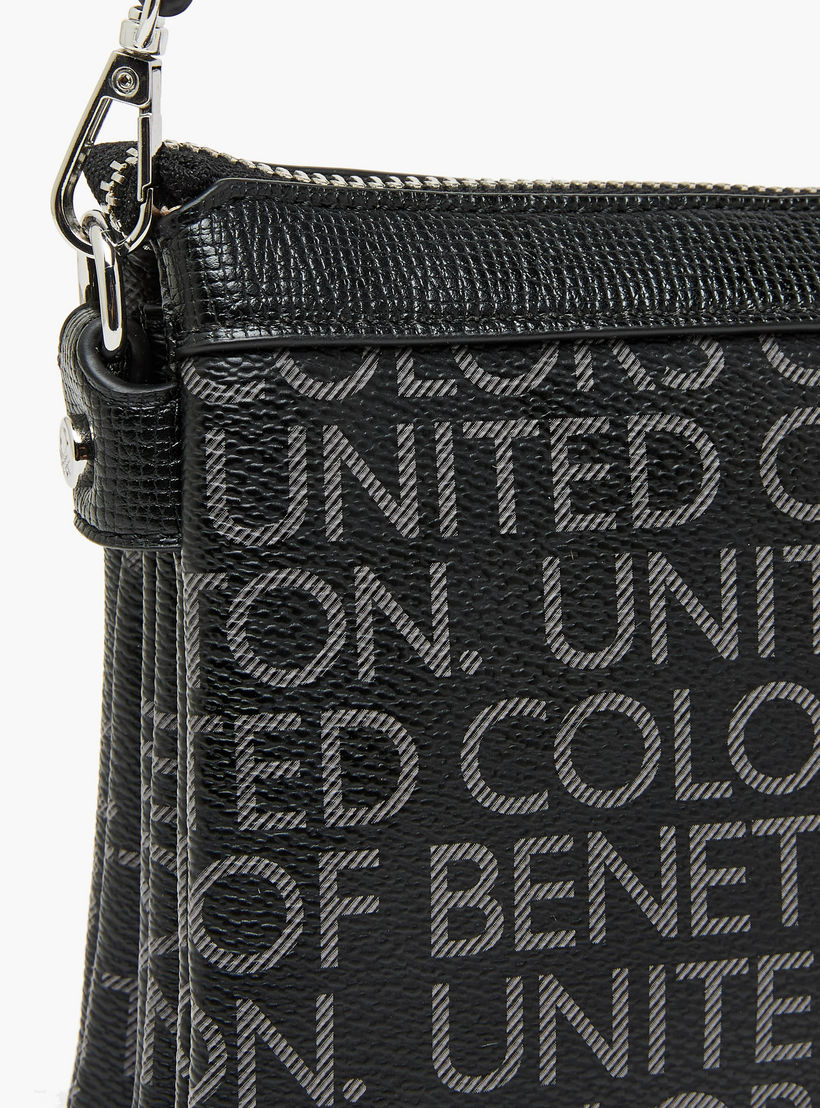 United Colors of Benetton Monogram Crossbody Bag with Chain Detail-women-bagsandwallets-handbags-image-5