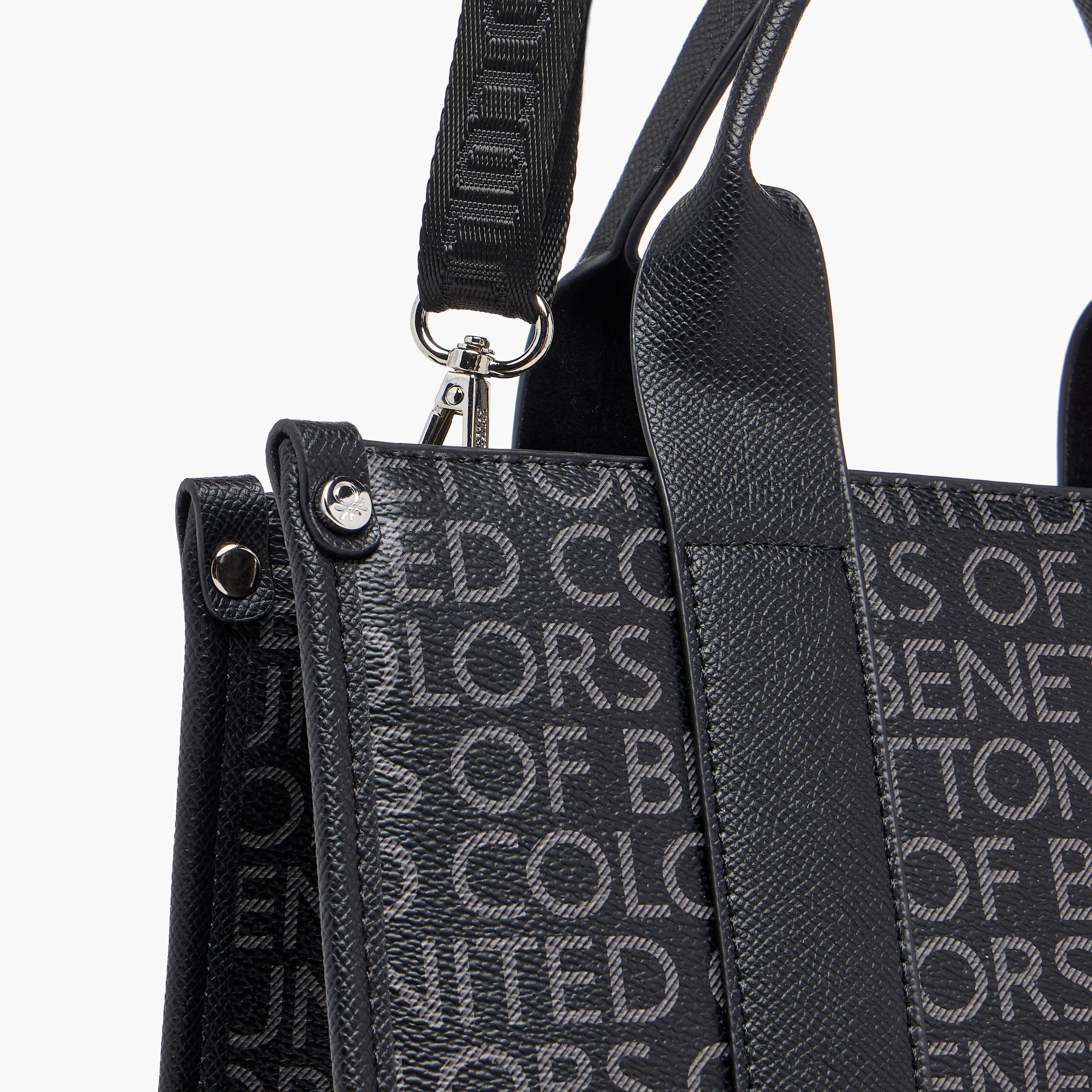 United Colors of Benetton Typography Print Tote Bag with Zip Closure-women-bagsandwallets-handbags-image-5