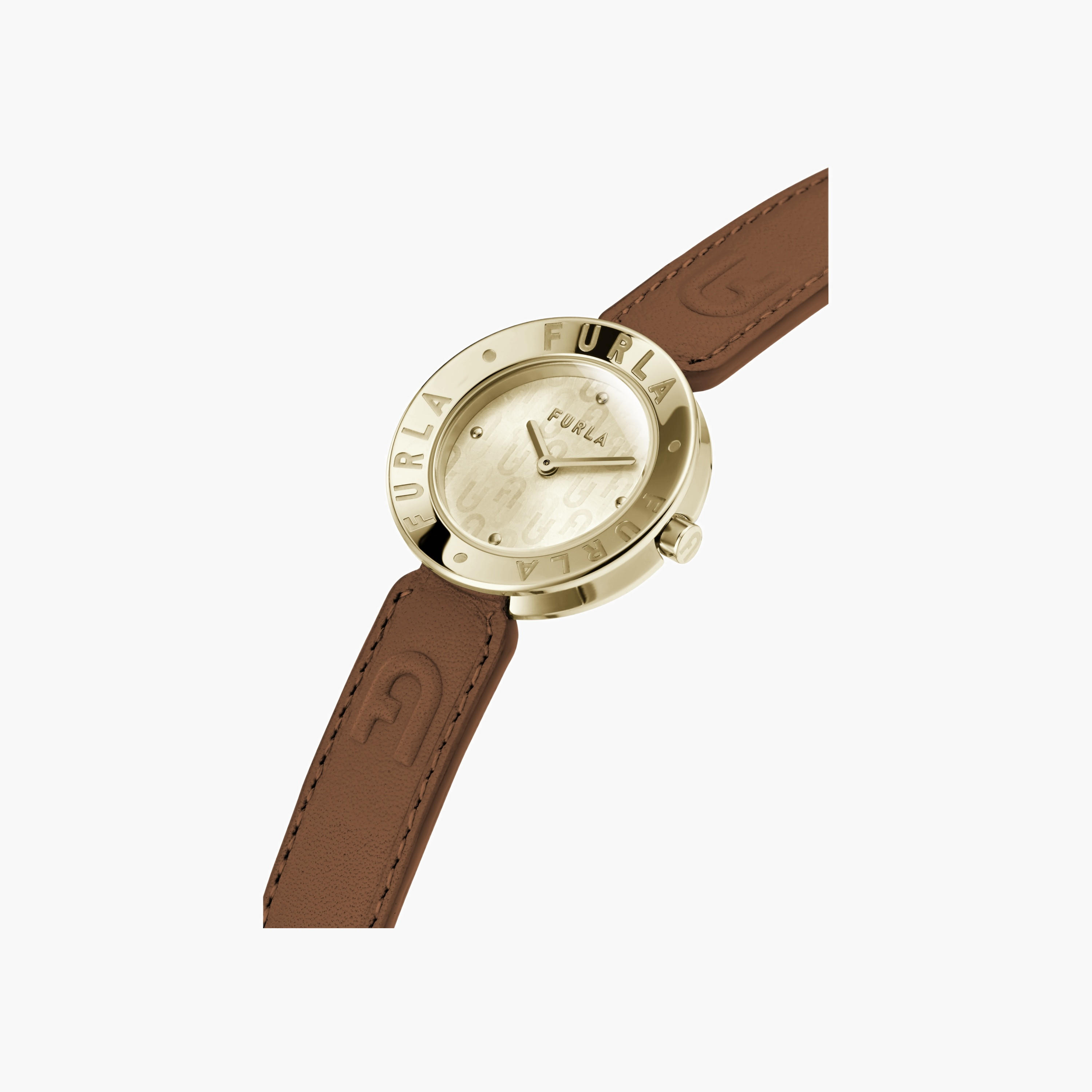 ساعة جلدية بإطار شعار 30 مم-women-watchesandjewellery-watches-image-3