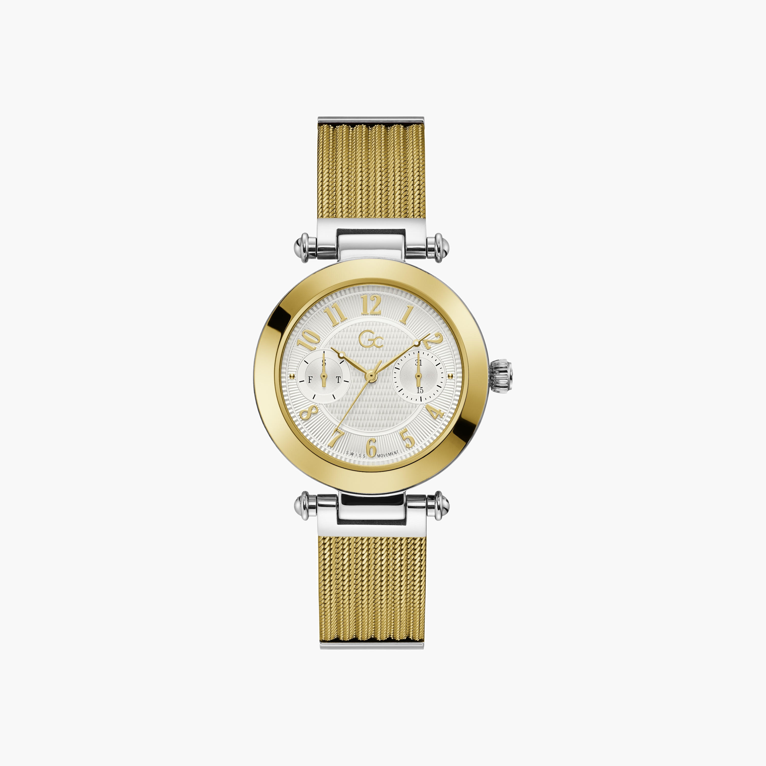 Guess Two Tone Analogue Watch-women-watchesandjewellery-watches-image-1