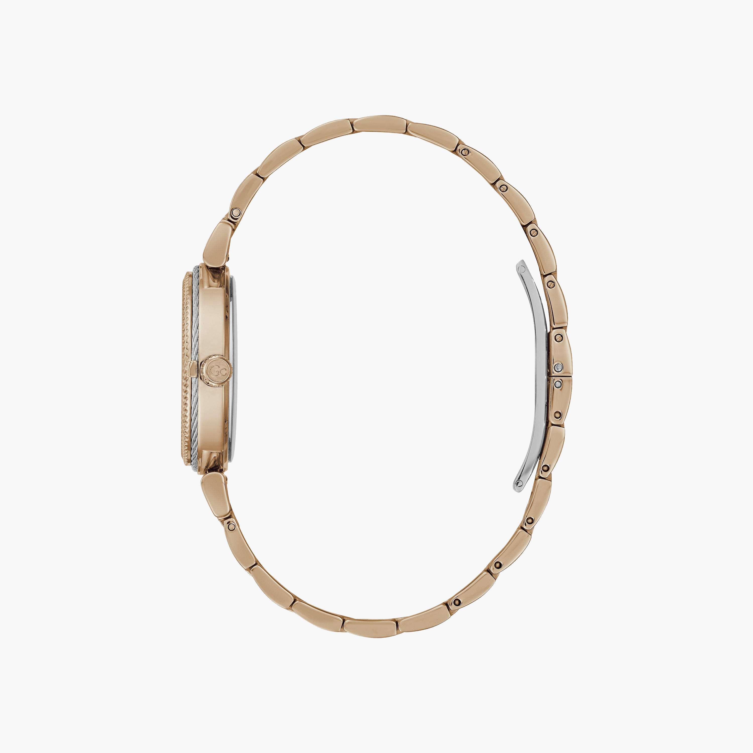 ساعة تناظرية بإطار بارز-women-watchesandjewellery-watches-image-2