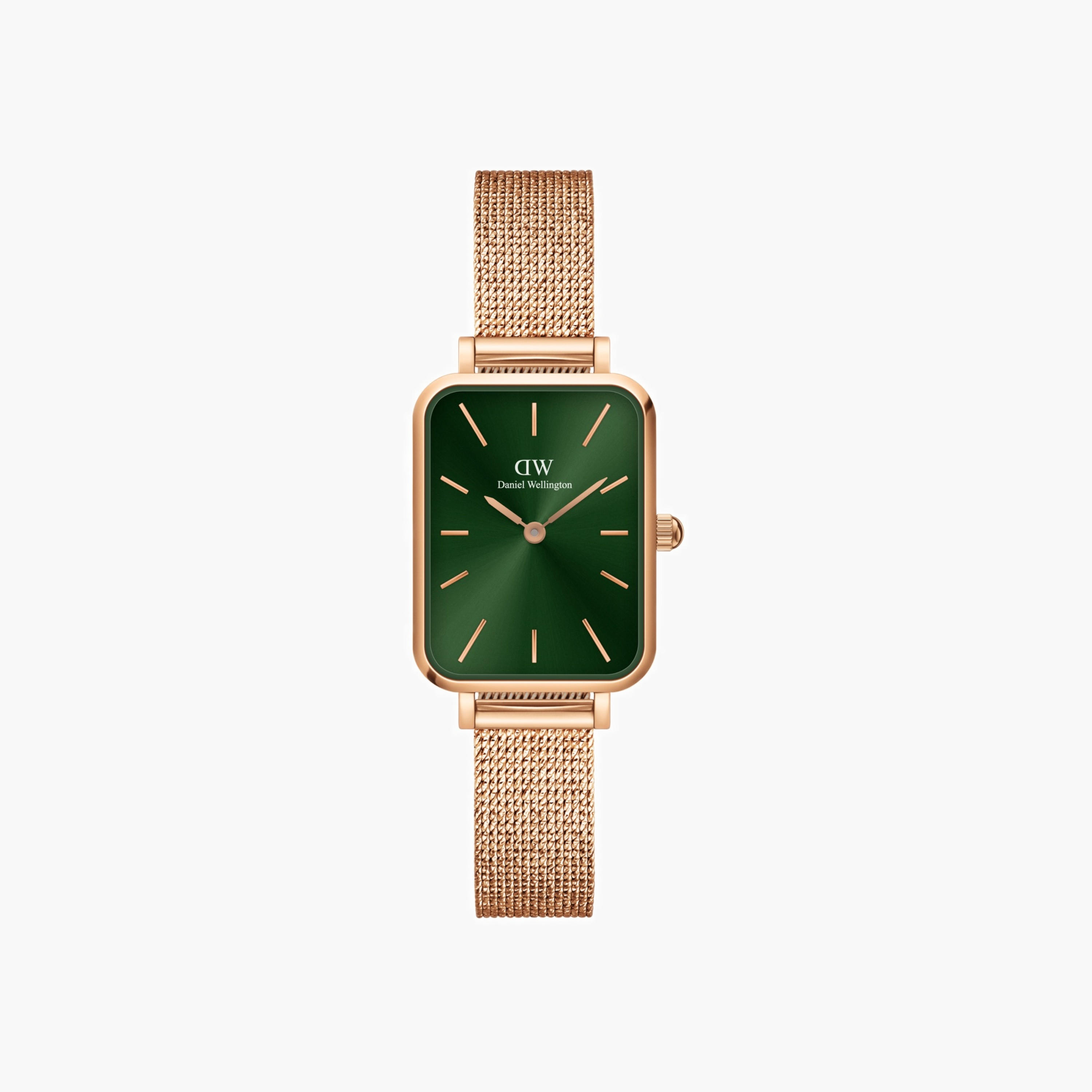 ساعة يد مستطيلة بسوار شبكي 20x26 مم-women-watchesandjewellery-watches-image-1