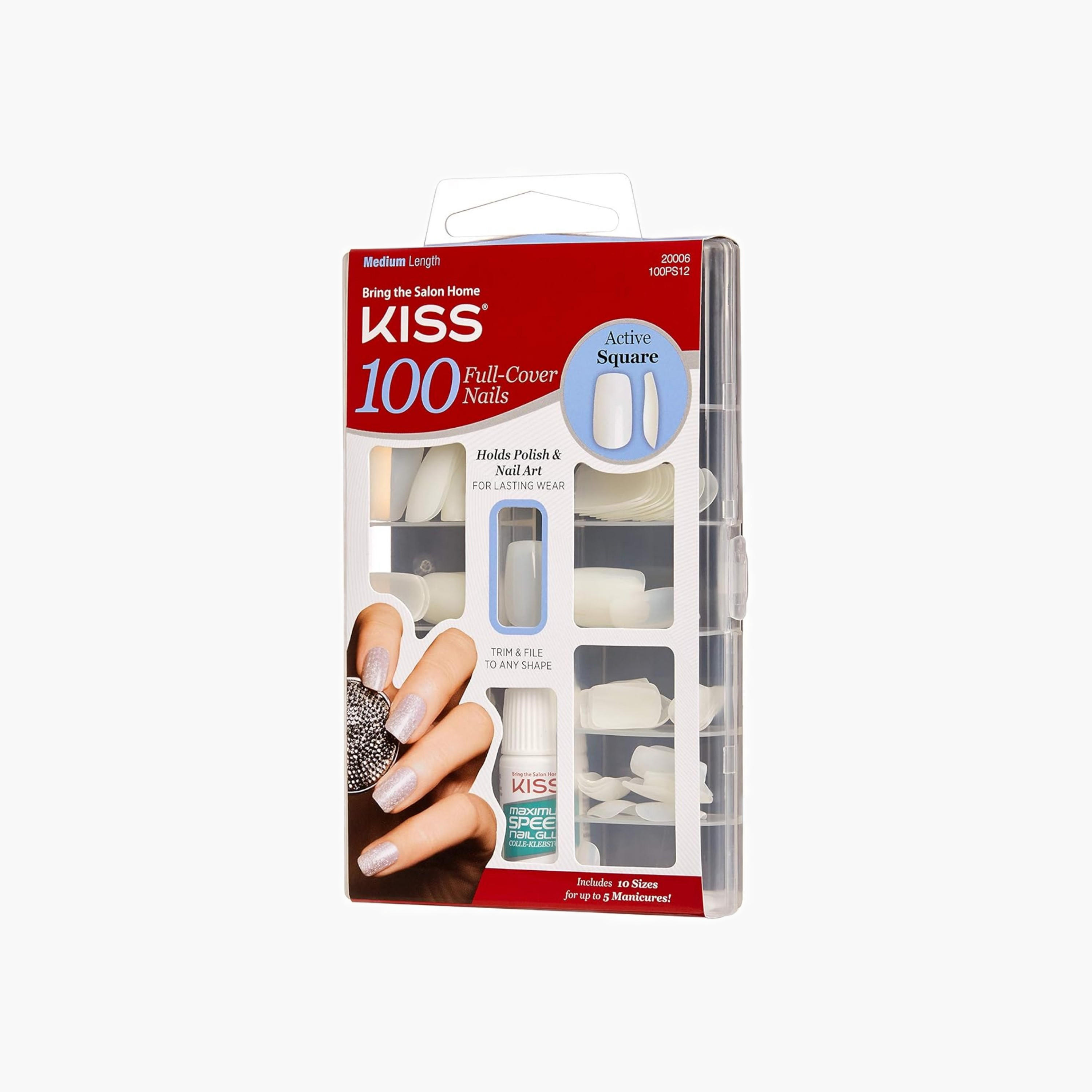 Kiss Cosmetics Square Full Cover Nails-beautyandpersonalcare-makeup-lips-lipliners-image-1