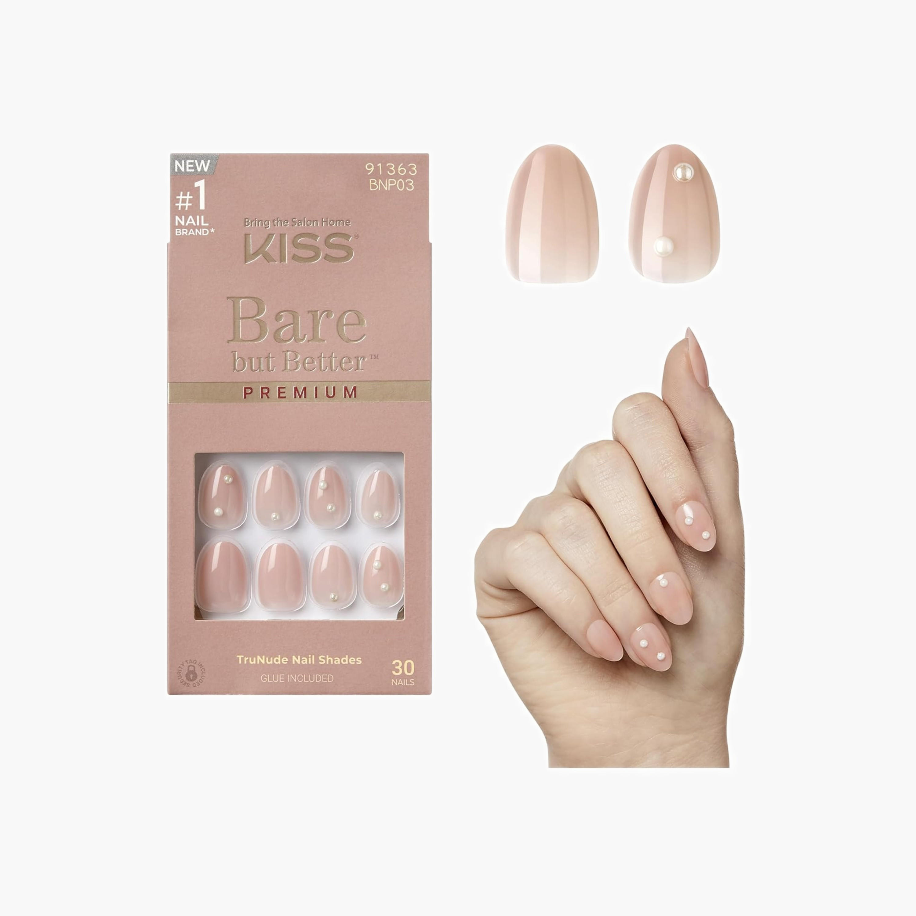 Kiss Cosmetics Pearl Embellished False Nails-beautyandpersonalcare-makeup-lips-lipliners-image-1