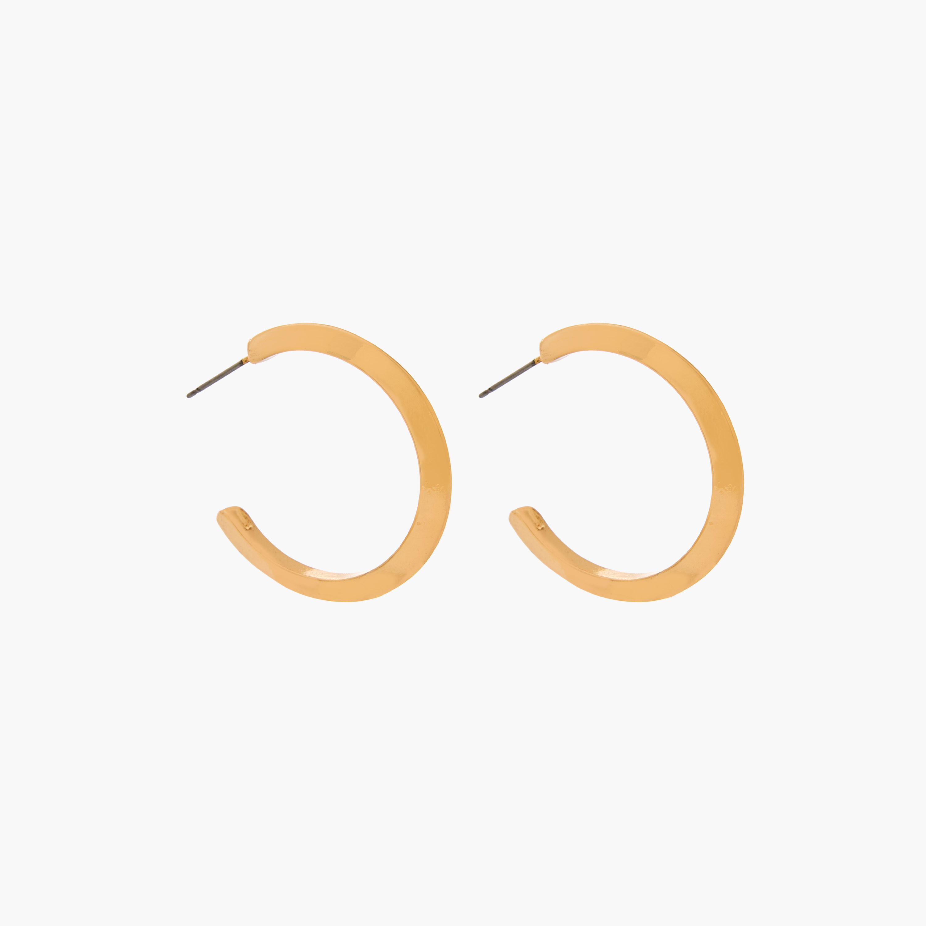 Pack of 3 Gold Tone Hoop Earrings with Pushback Closure-women-watchesandjewellery-jewellery-earrings-image-3