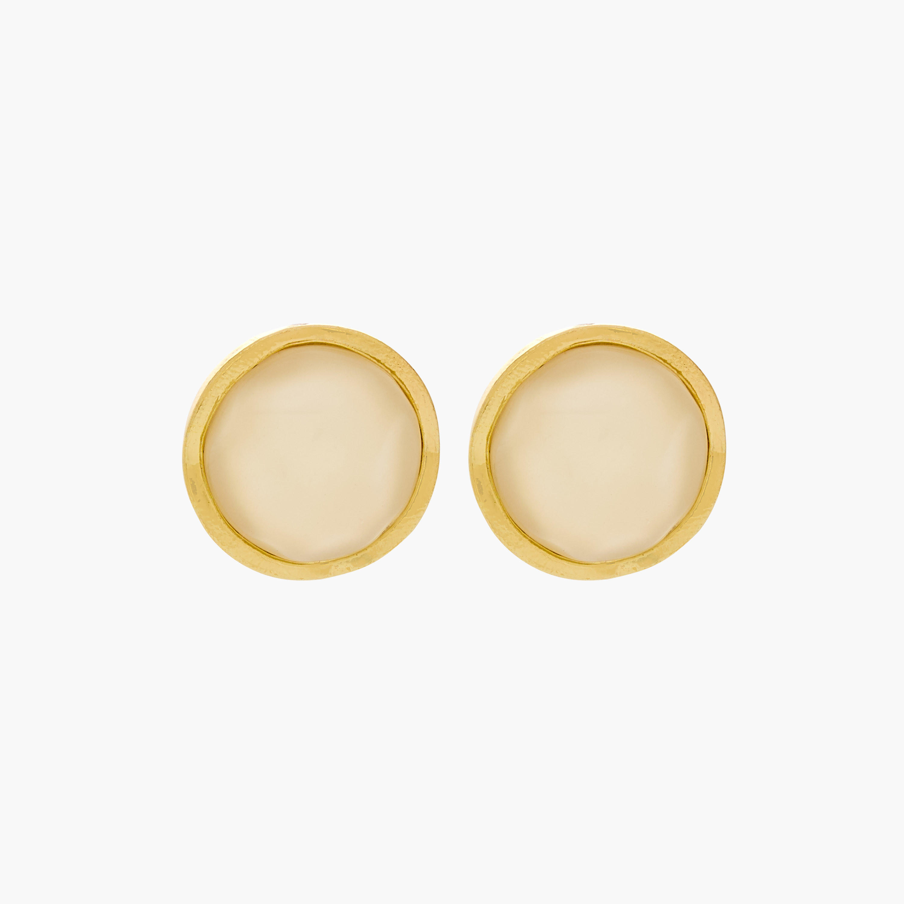 Gold Tone Stud Earrings with Pushback Closure-women-watchesandjewellery-jewellery-earrings-image-1