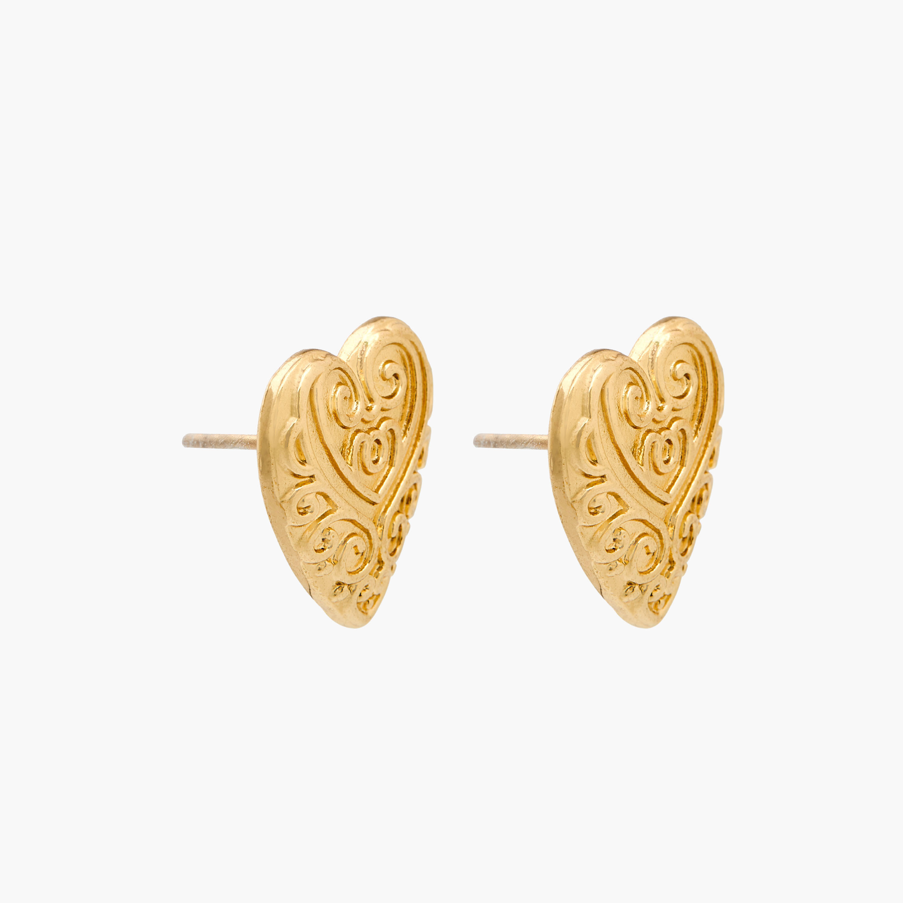 حلقان ميتاليك بمكبس إغلاق خلفي - طقم من 3 أزواج-women-watchesandjewellery-jewellery-earrings-image-2