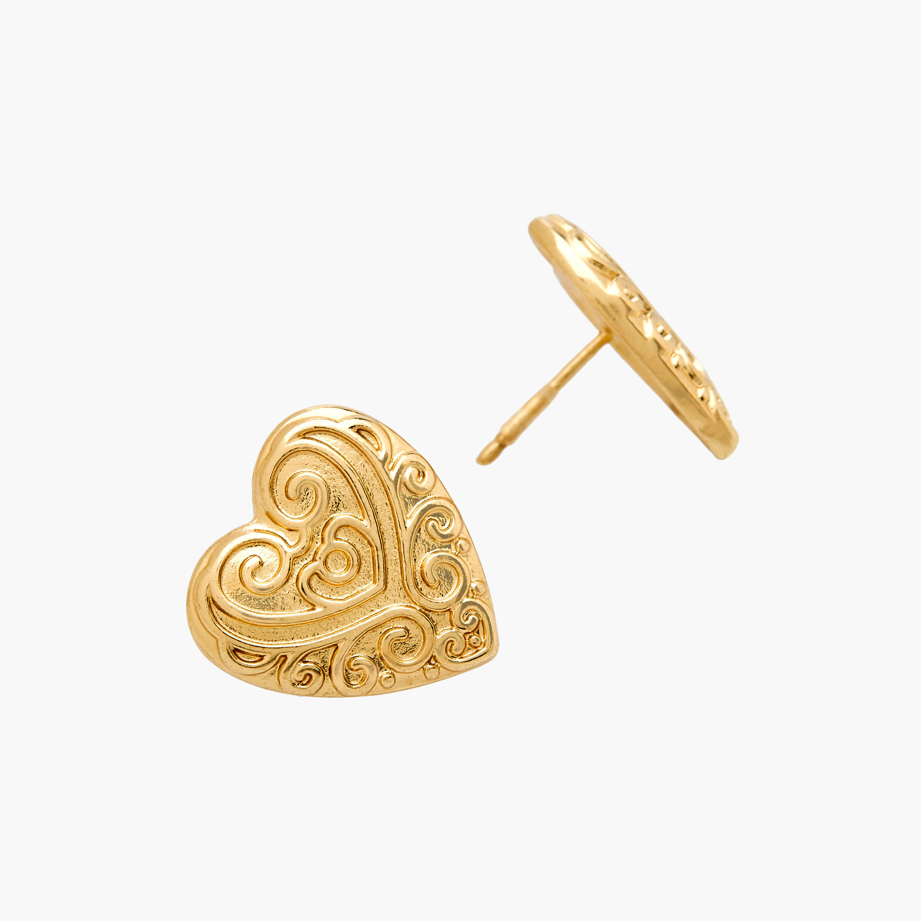 حلقان ميتاليك بمكبس إغلاق خلفي - طقم من 3 أزواج-women-watchesandjewellery-jewellery-earrings-image-5