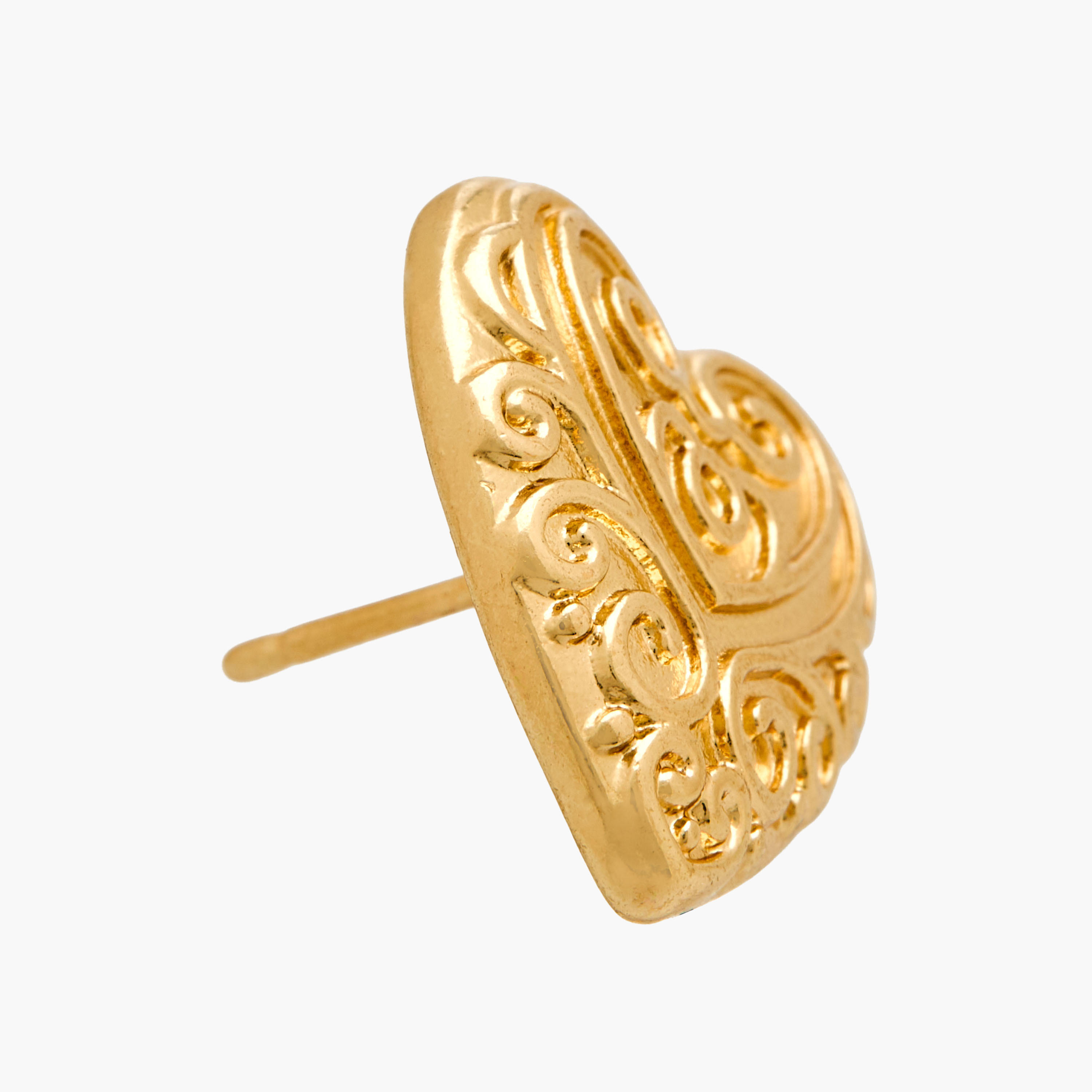حلقان ميتاليك بمكبس إغلاق خلفي - طقم من 3 أزواج-women-watchesandjewellery-jewellery-earrings-image-6