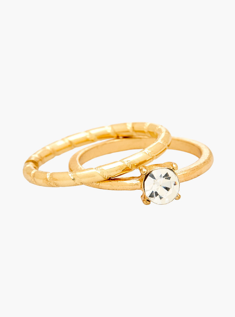 طقم خواتم ذهبية 9 قطع متنوعة-women-watchesandjewellery-jewellery-rings-image-3
