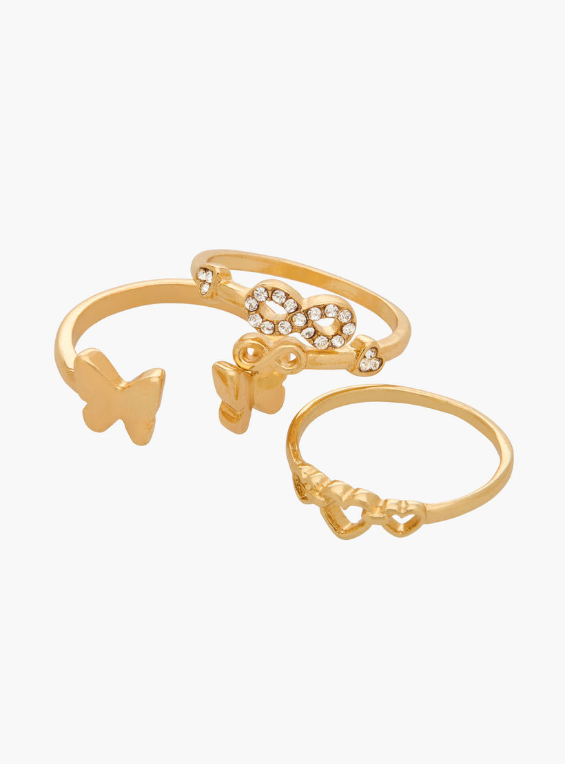 طقم خواتم ذهبية 3 قطع متنوعة-women-watchesandjewellery-jewellery-rings-image-2