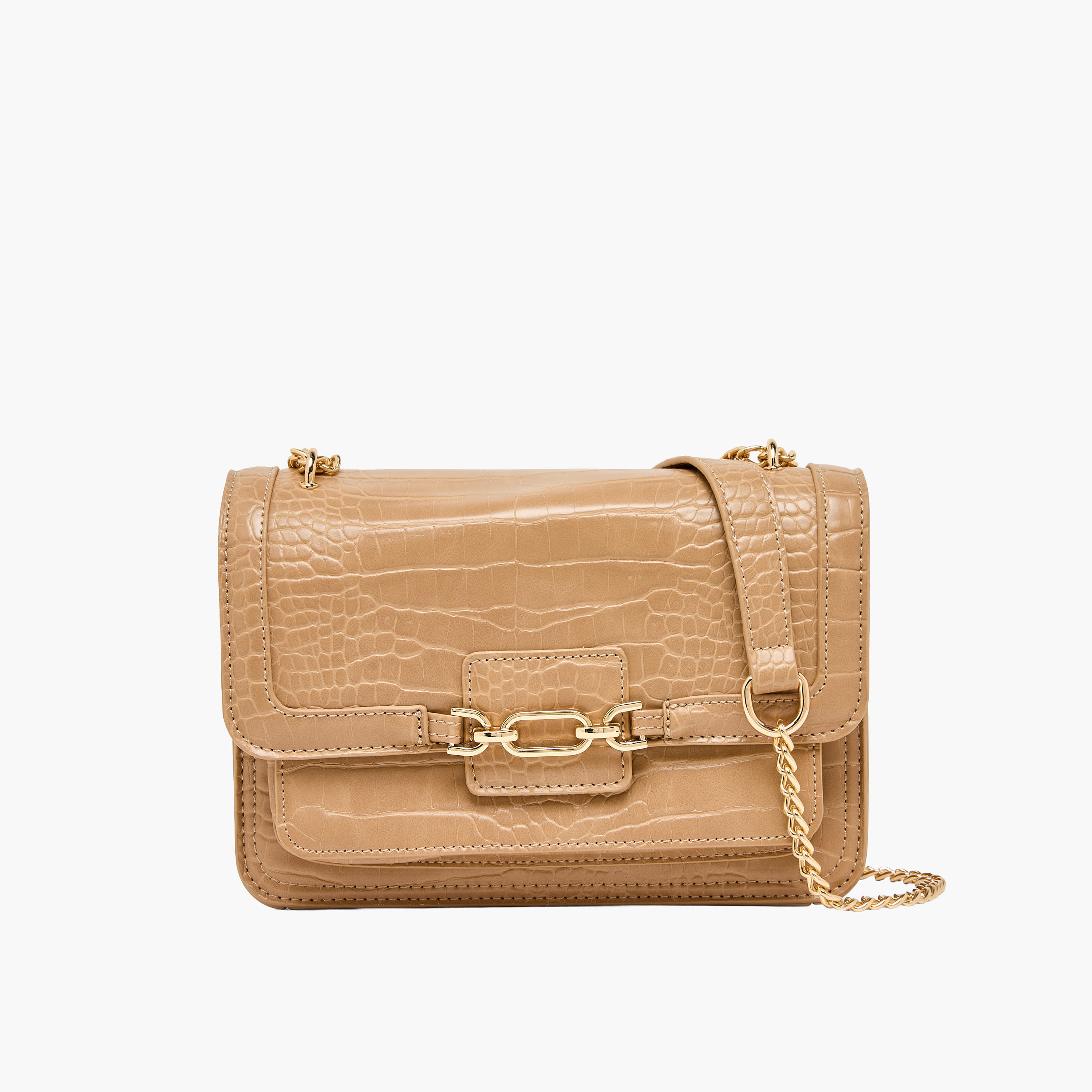 شنطة كروس بودي بارزة الملمس بحزام سلسلة من أدور-women-bagsandwallets-handbags-image-1