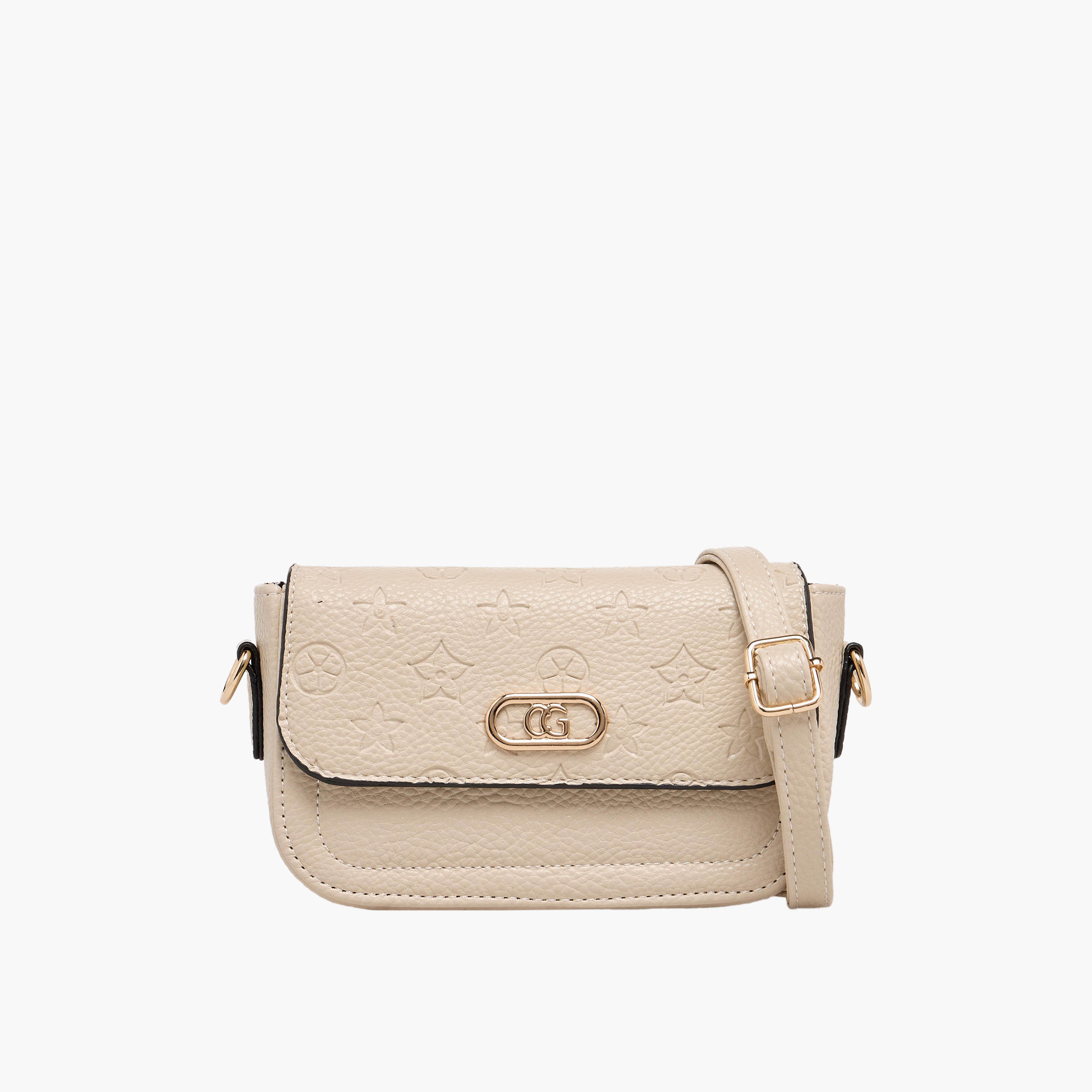 شنطة كروس بودي بنقوش وسحاب إغلاق من أدور-women-bagsandwallets-handbags-image-1