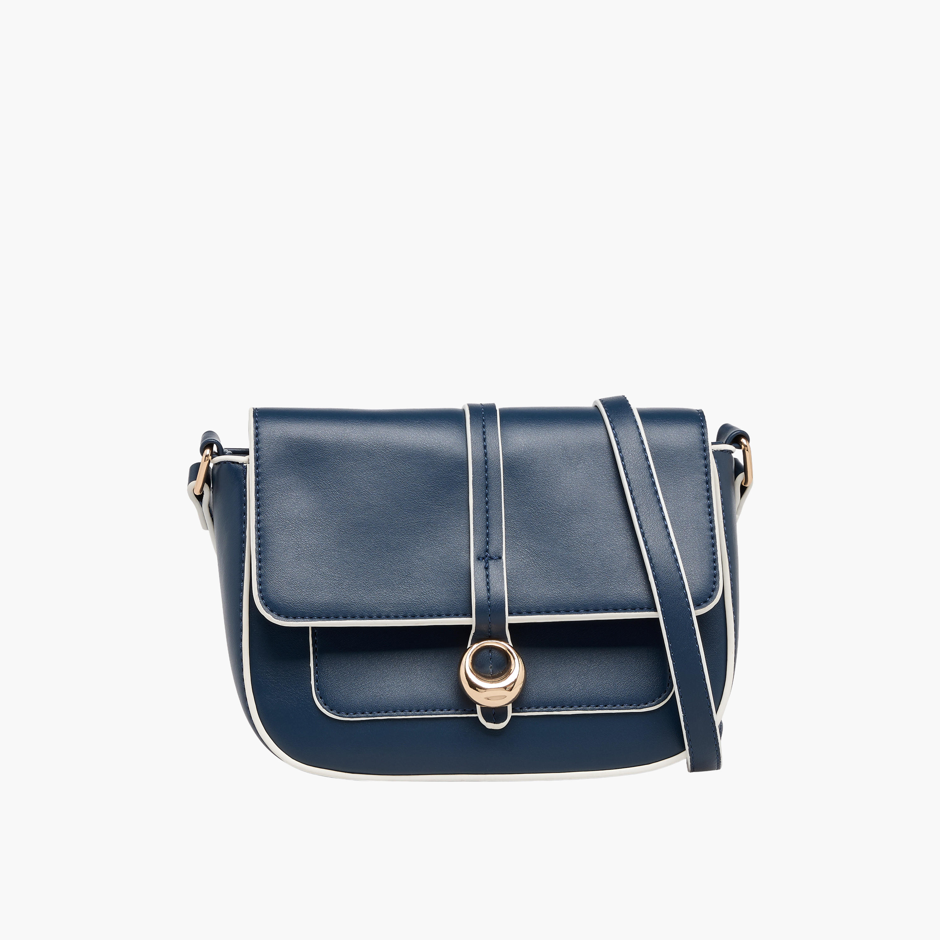 شنطة كروس بودي سادة بحزام قابل للتعديل من أدور-women-bagsandwallets-handbags-image-1