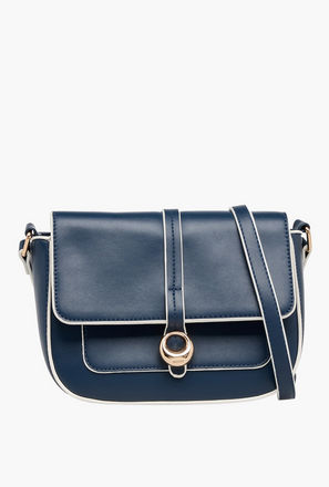 شنطة كروس بودي سادة بحزام قابل للتعديل من أدور-women-bagsandwallets-handbags-image-1