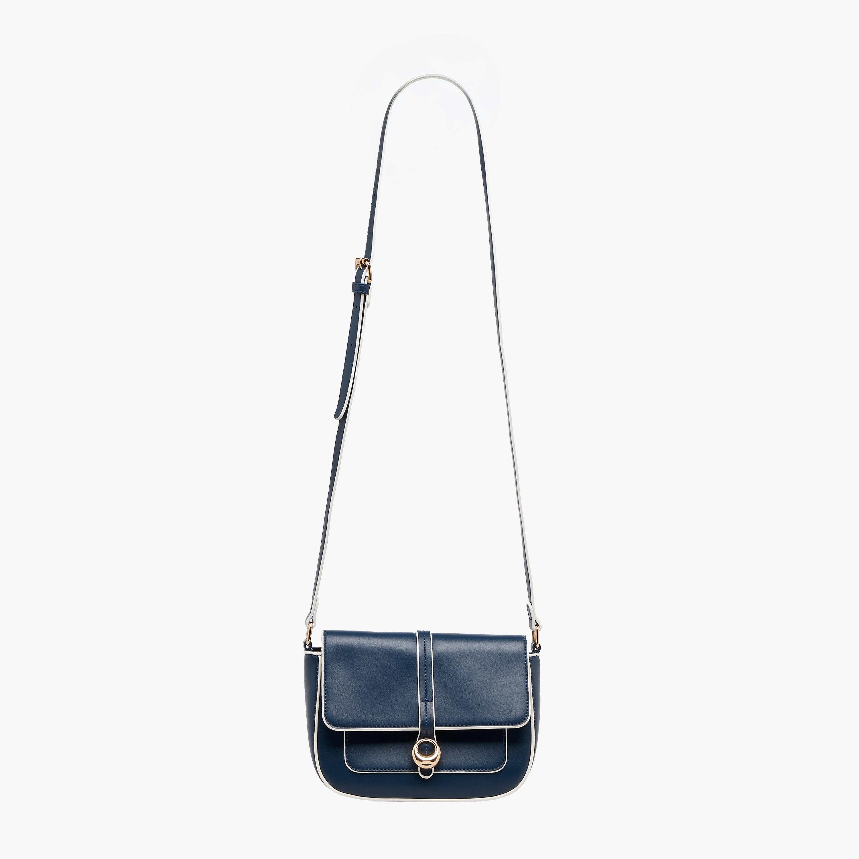شنطة كروس بودي سادة بحزام قابل للتعديل من أدور-women-bagsandwallets-handbags-image-2