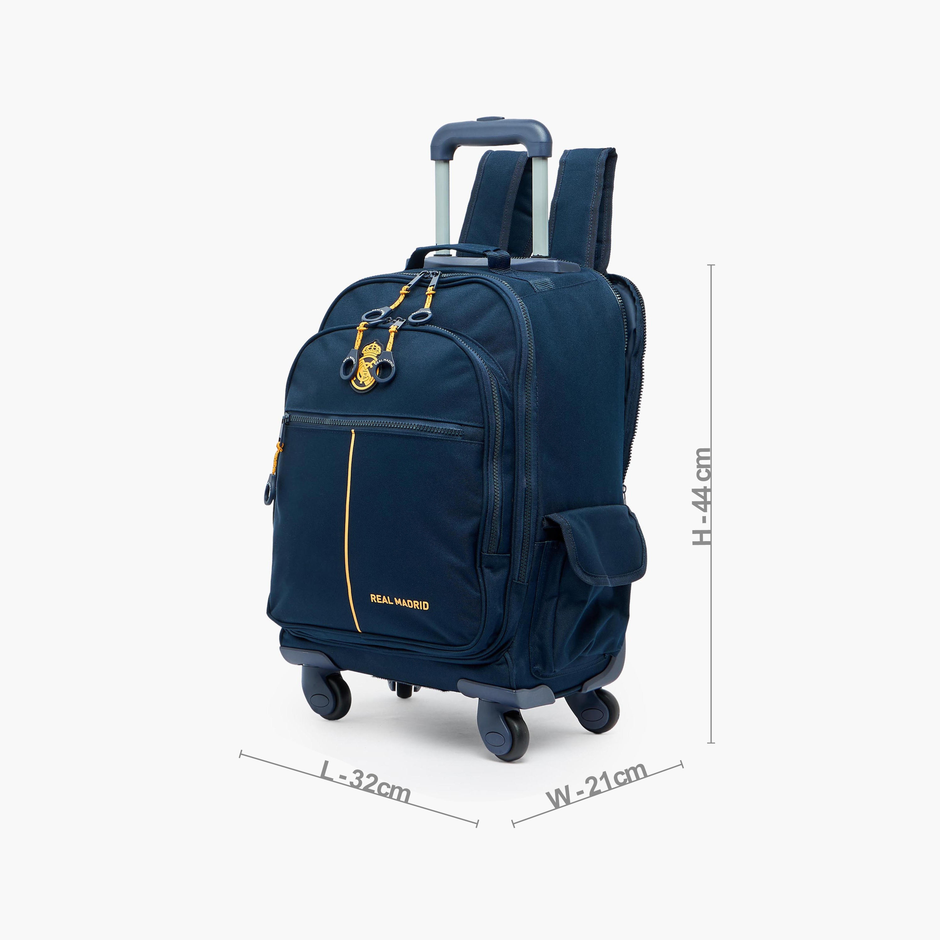 Real Madrid Printed Trolley Backpack for Boys 8-13 Years with Retractable Handle - 18 inches-school-bagsandbackpacks-trolleybags-image-9