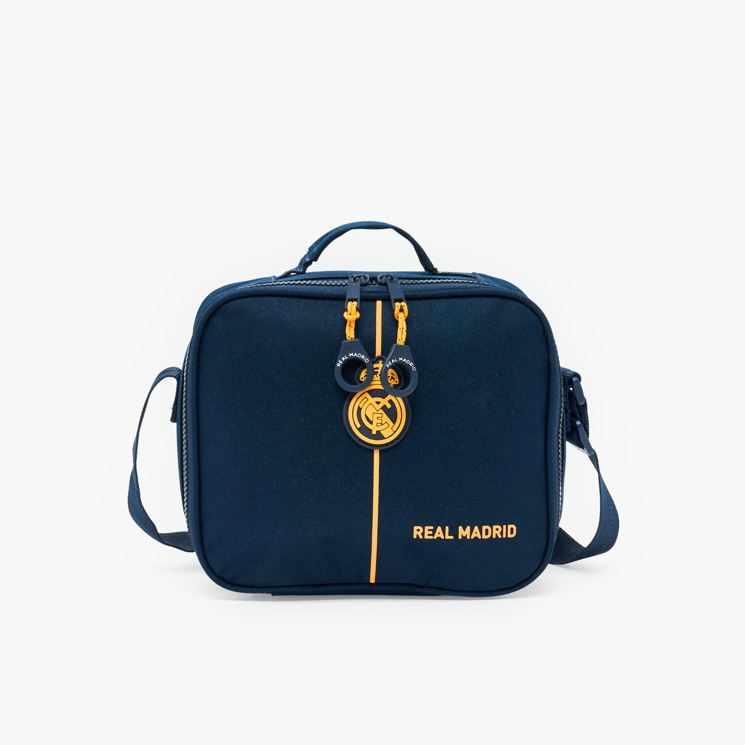 شنطة غداء بزخارف شعار ريال مدريد مع عزل للأولاد 8-13 سنوات-school-lunchessentials-lunchbags-image-1