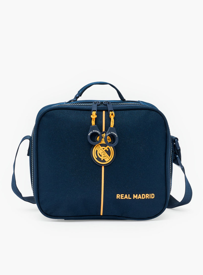 شنطة غداء بزخارف شعار ريال مدريد مع عزل للأولاد 8-13 سنوات-school-lunchessentials-lunchbags-image-1