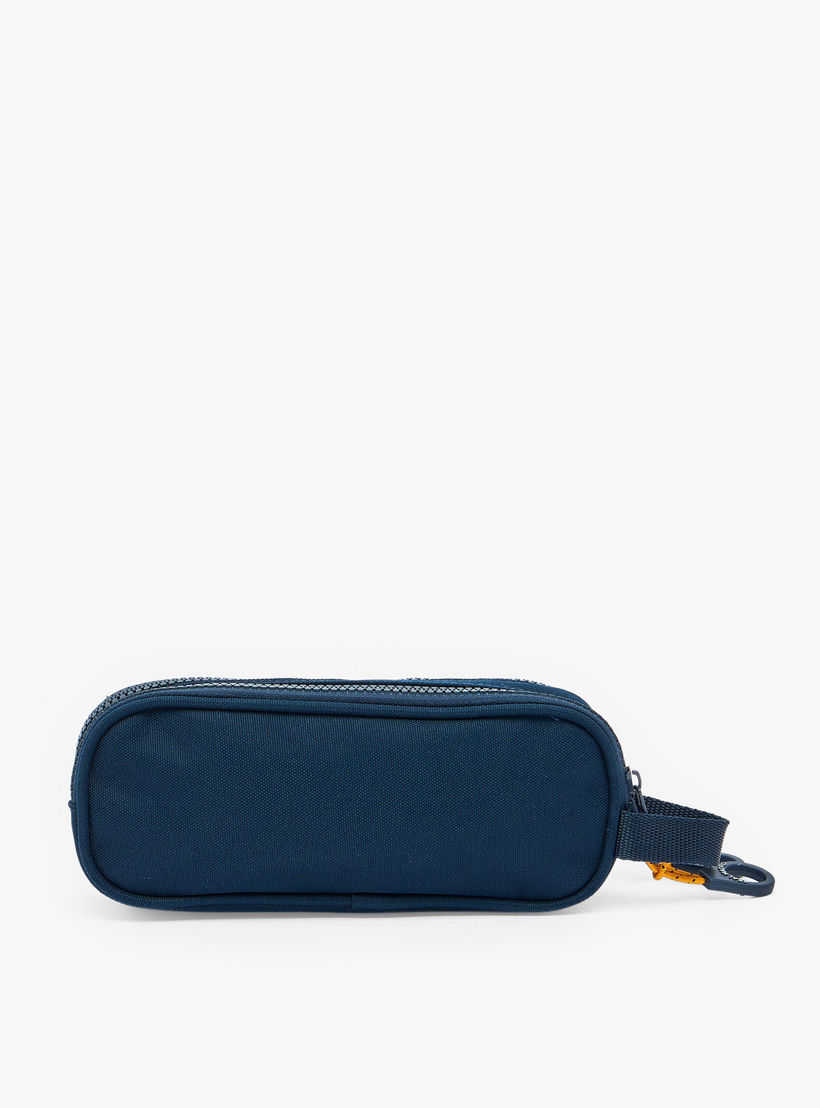 مقلمة بقسمين وبطبعات شعار ريال مدريد-school-stationery-pencilcases-image-4