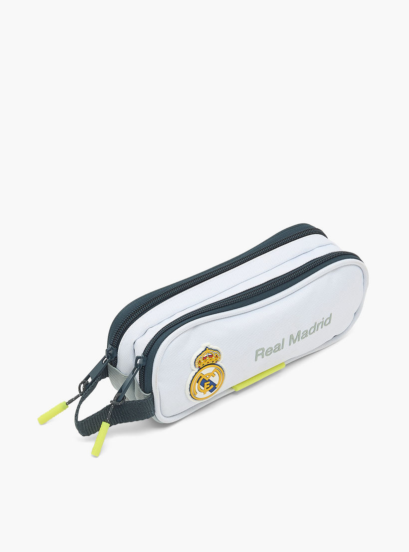 Real Madrid Pencil Case with Two Compartment-school-stationery-pencilcases-image-2