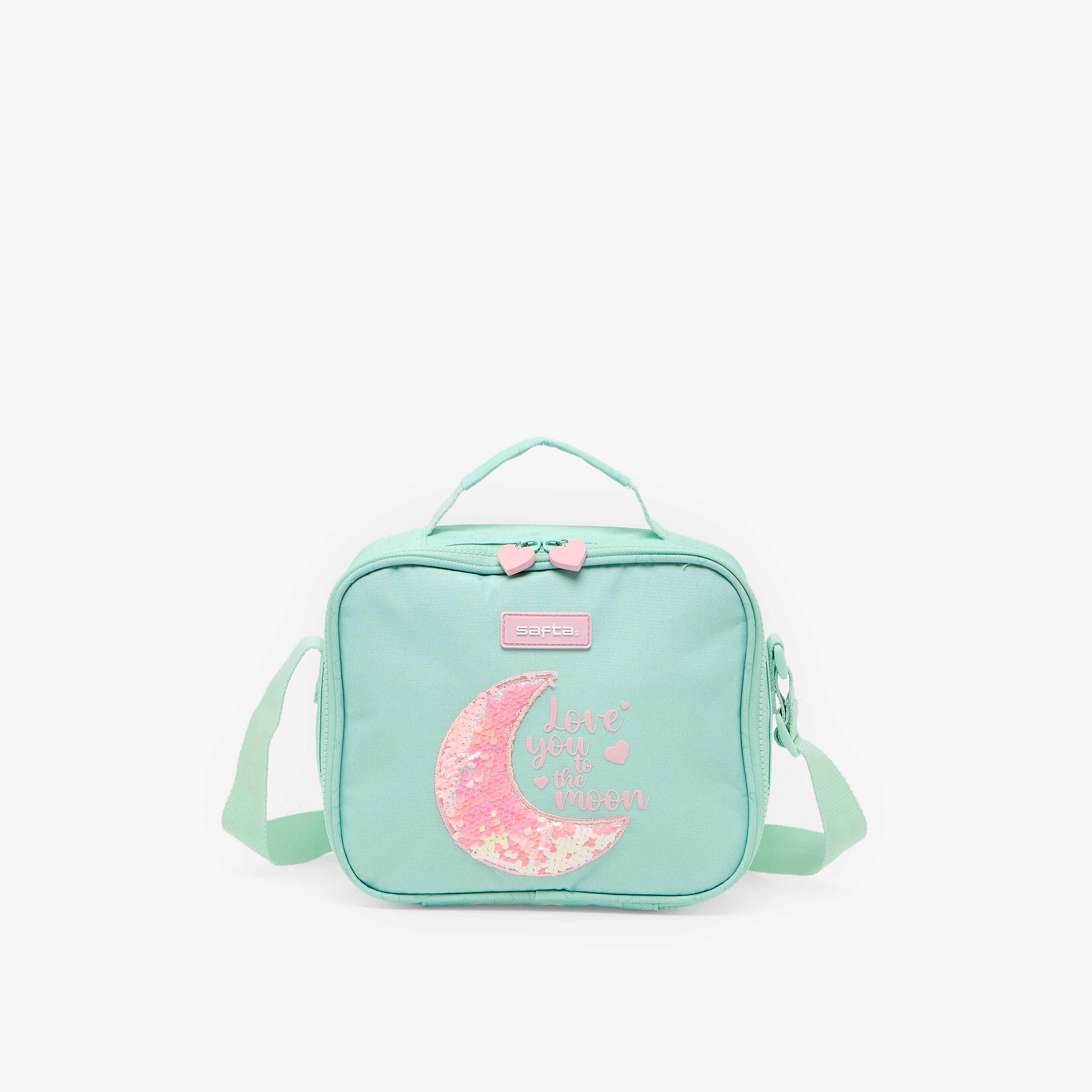 شنطة غداء مزينة وحزام قابل للتعديل للبنات 8-13 سنة من سافتا-school-lunchessentials-lunchbags-image-1