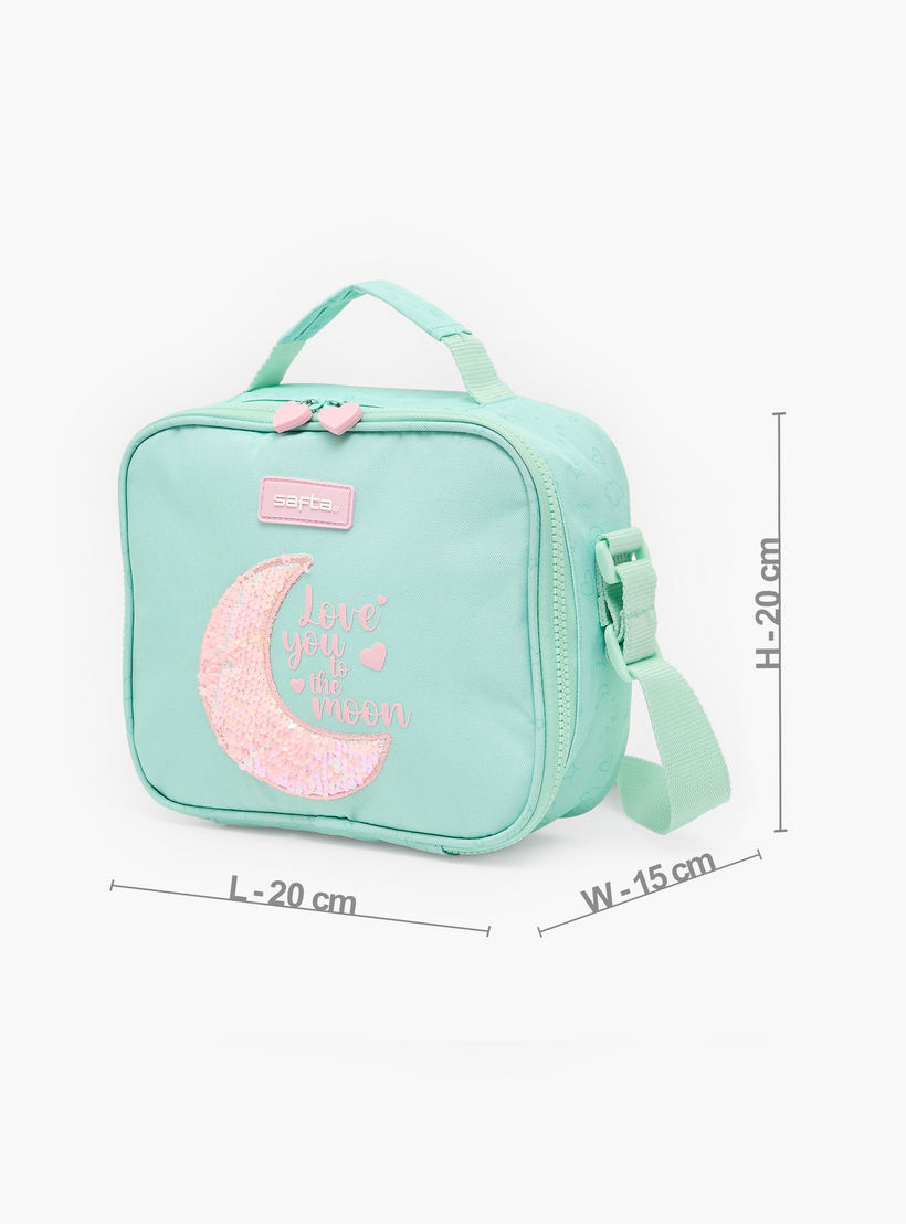 شنطة غداء مزينة وحزام قابل للتعديل للبنات 8-13 سنة من سافتا-school-lunchessentials-lunchbags-image-6
