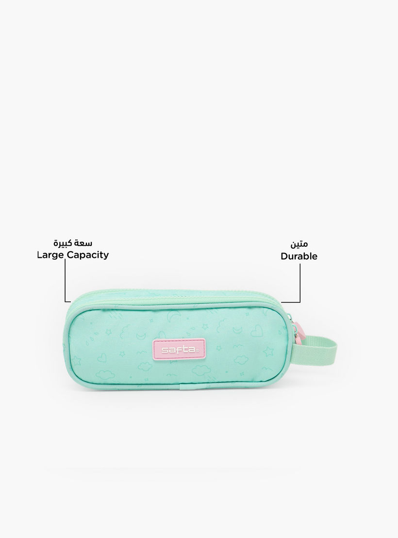 Safta Embellished Pencil Pouch with 2 Compartments-school-stationery-pencilcases-image-2