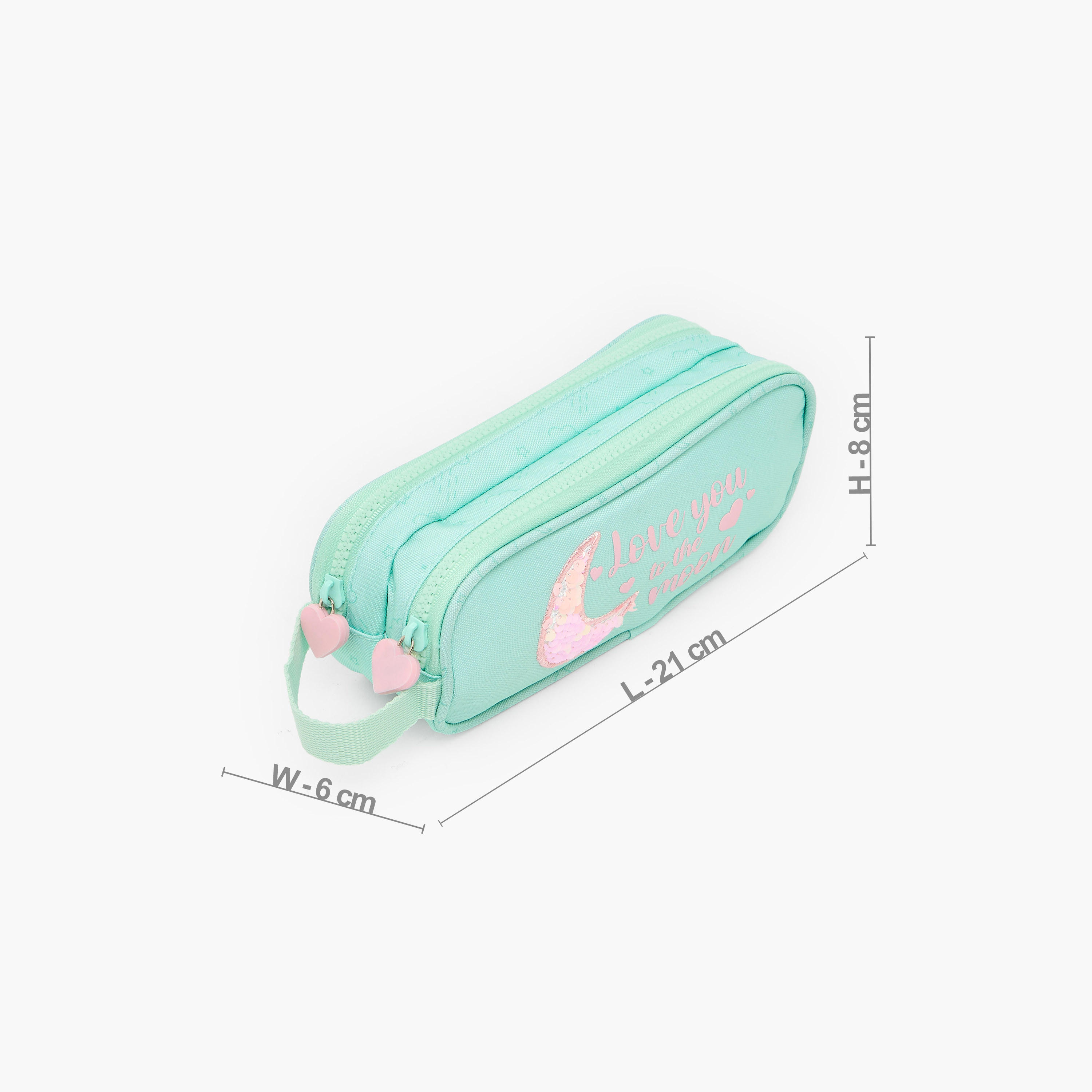 Safta Embellished Pencil Pouch with 2 Compartments-school-stationery-pencilcases-image-4