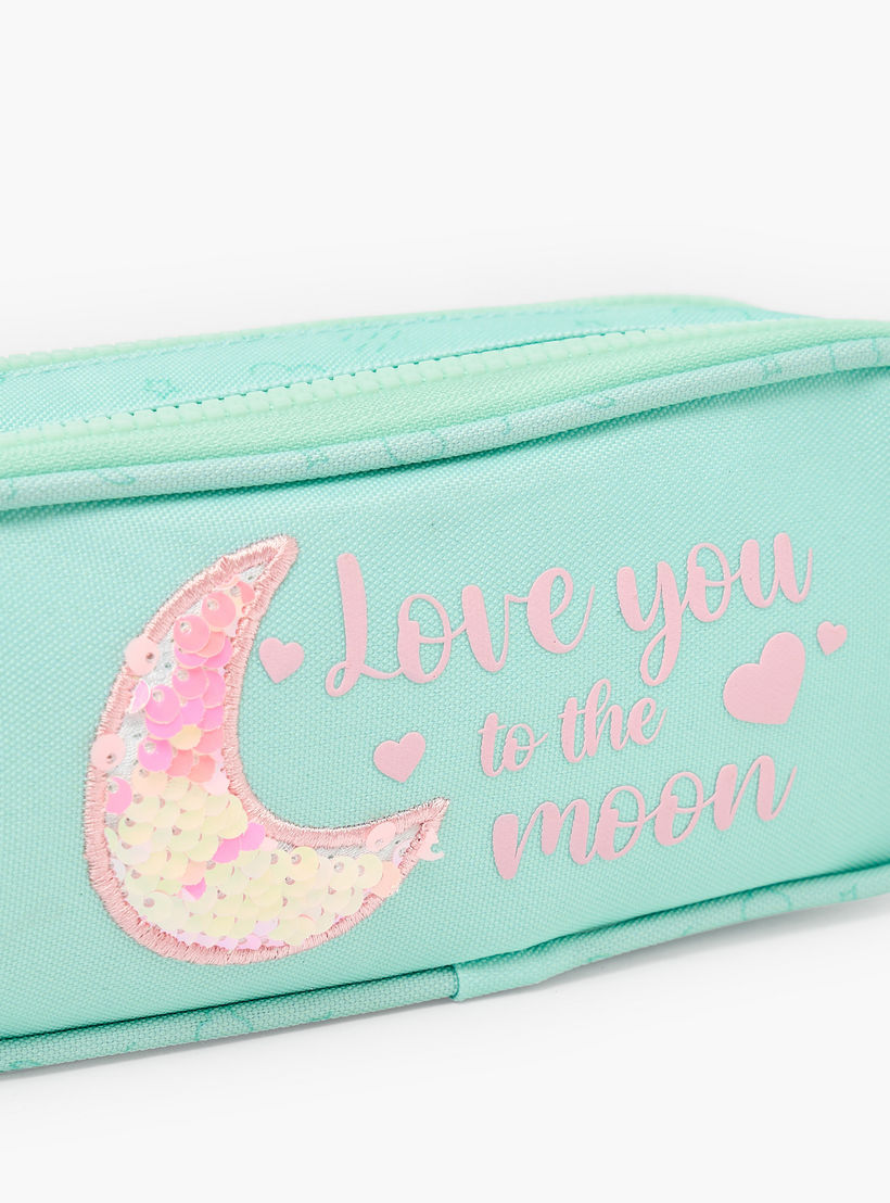 Safta Embellished Pencil Pouch with 2 Compartments-school-stationery-pencilcases-image-6