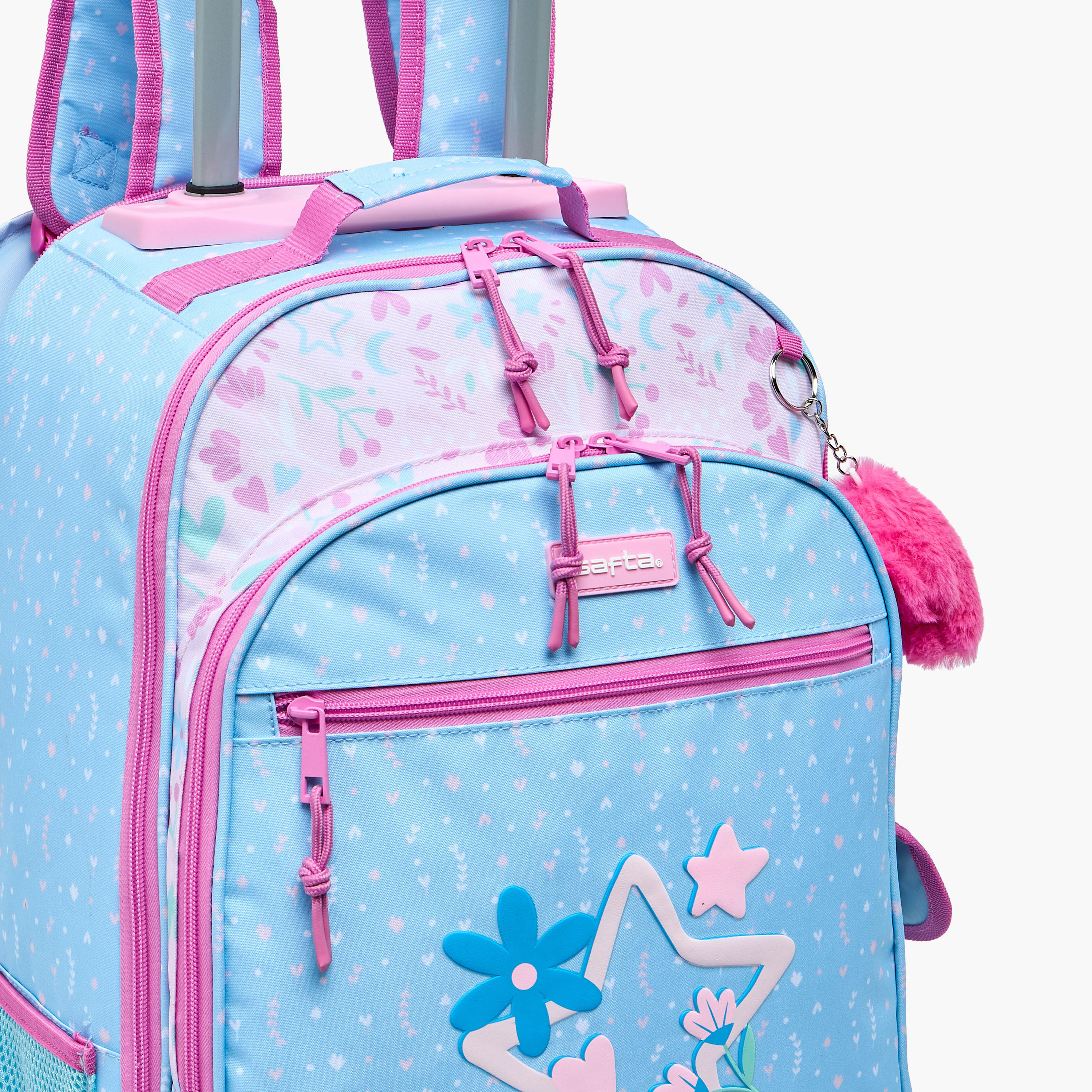 Safta Floral Print Backpack for Girls 8-13 Years with Padded Shoulder Straps - 18 inches-school-bagsandbackpacks-backpacks-image-4
