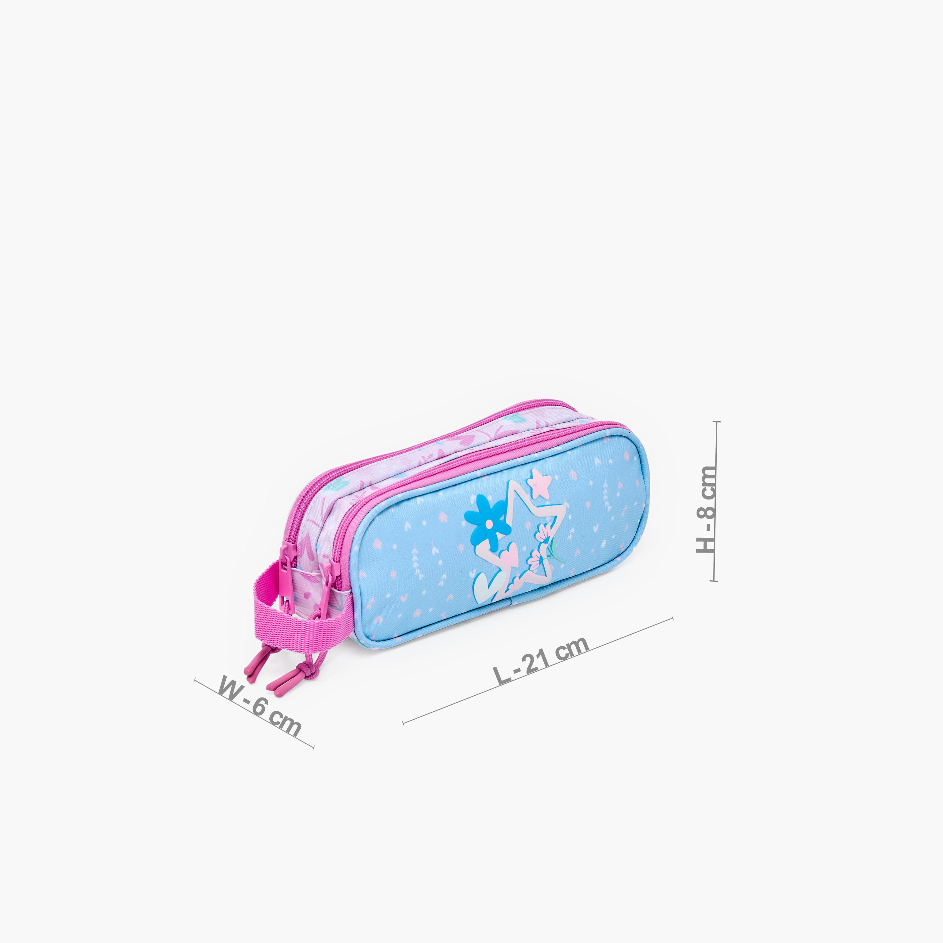 مقلمة بقسمين وطبعات نجوم من سافتا-school-stationery-pencilcases-image-4