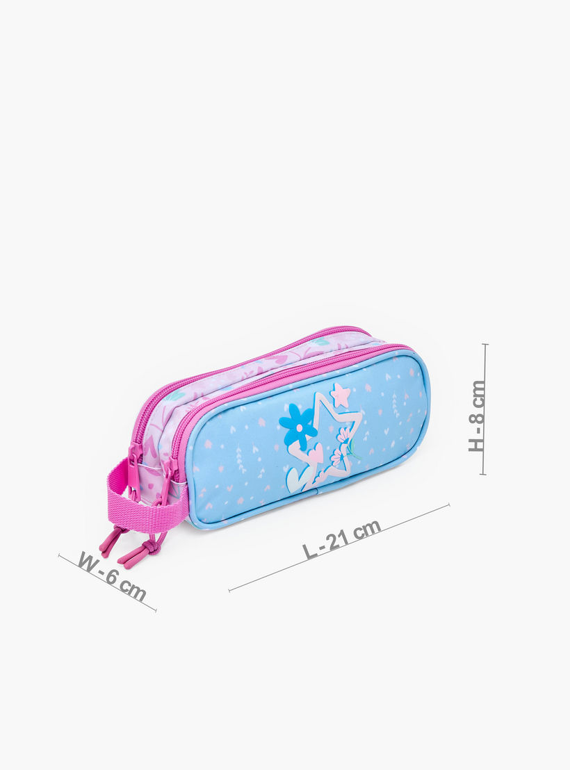 مقلمة بقسمين وطبعات نجوم من سافتا-school-stationery-pencilcases-image-4