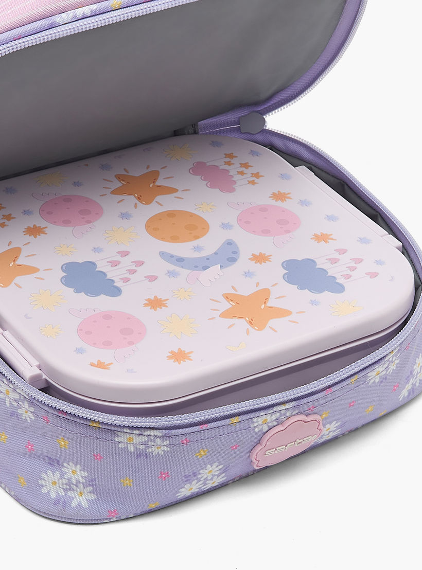 Safta Floral Print Lunch Bag for Girls 8-13 Years with Shoulder Strap-school-lunchessentials-lunchbags-image-4