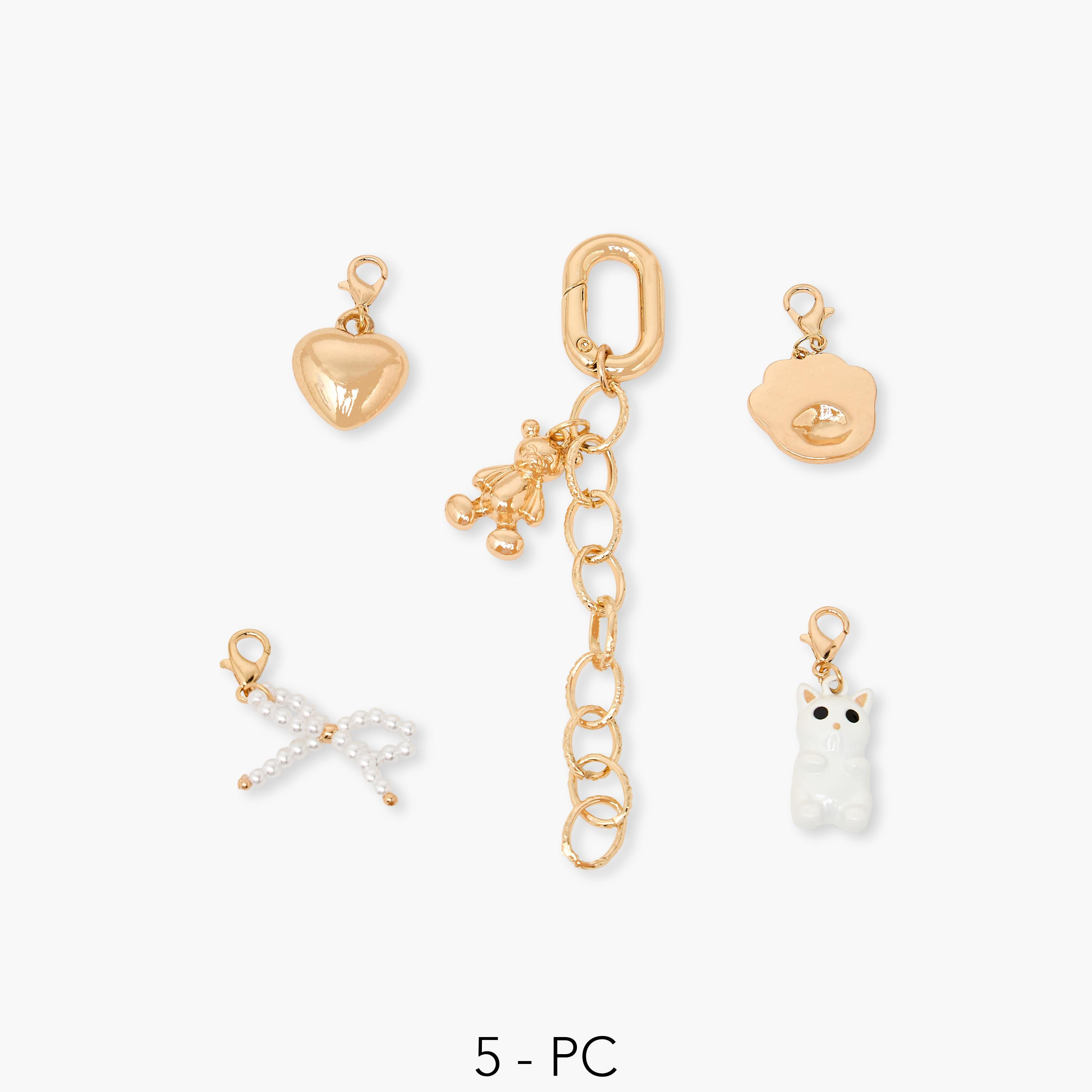Set of 5 - Assorted Charm-girls-accessories-keyringsandbagcharms-image-1