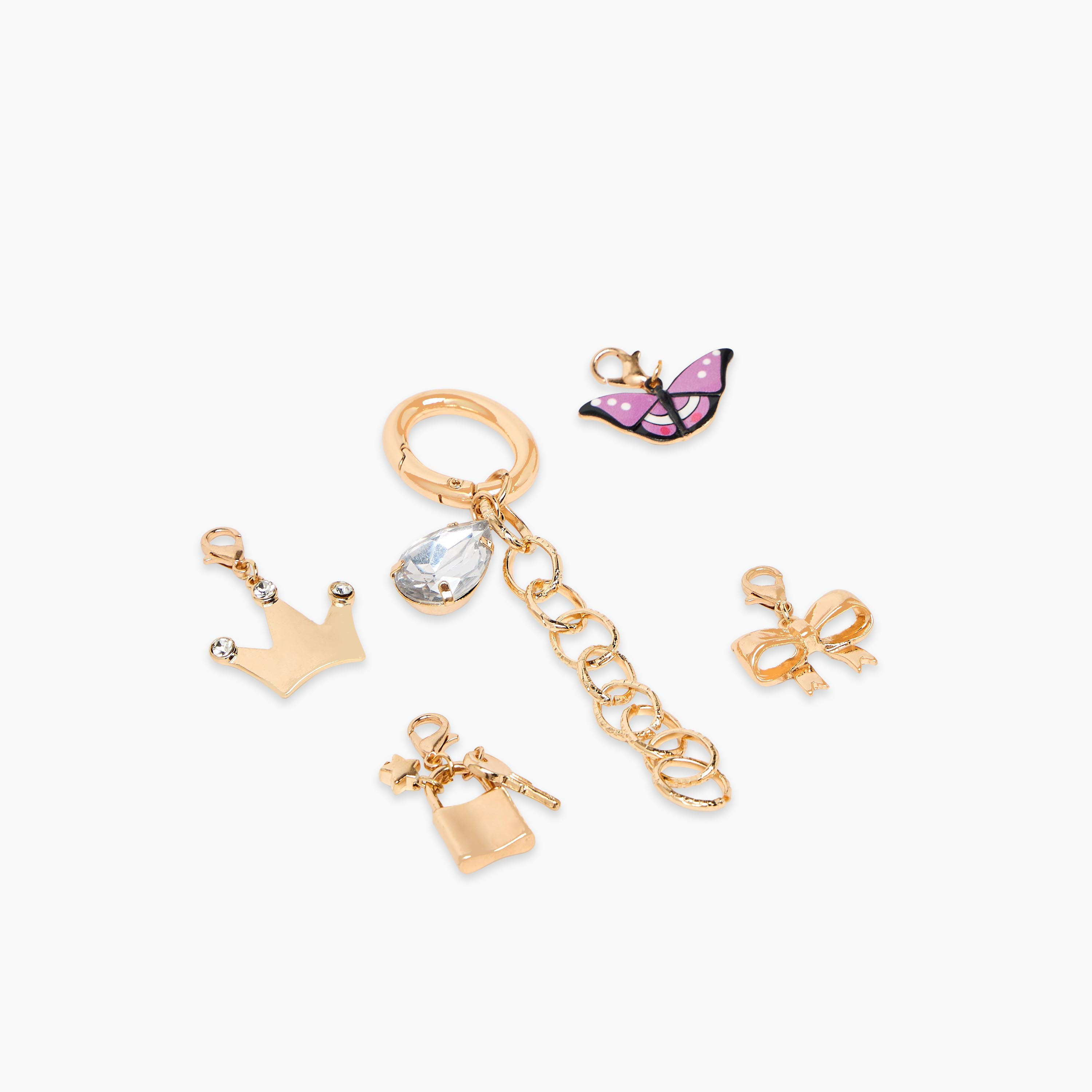Set of 5 - Embellished Charms-girls-accessories-keyringsandbagcharms-image-2