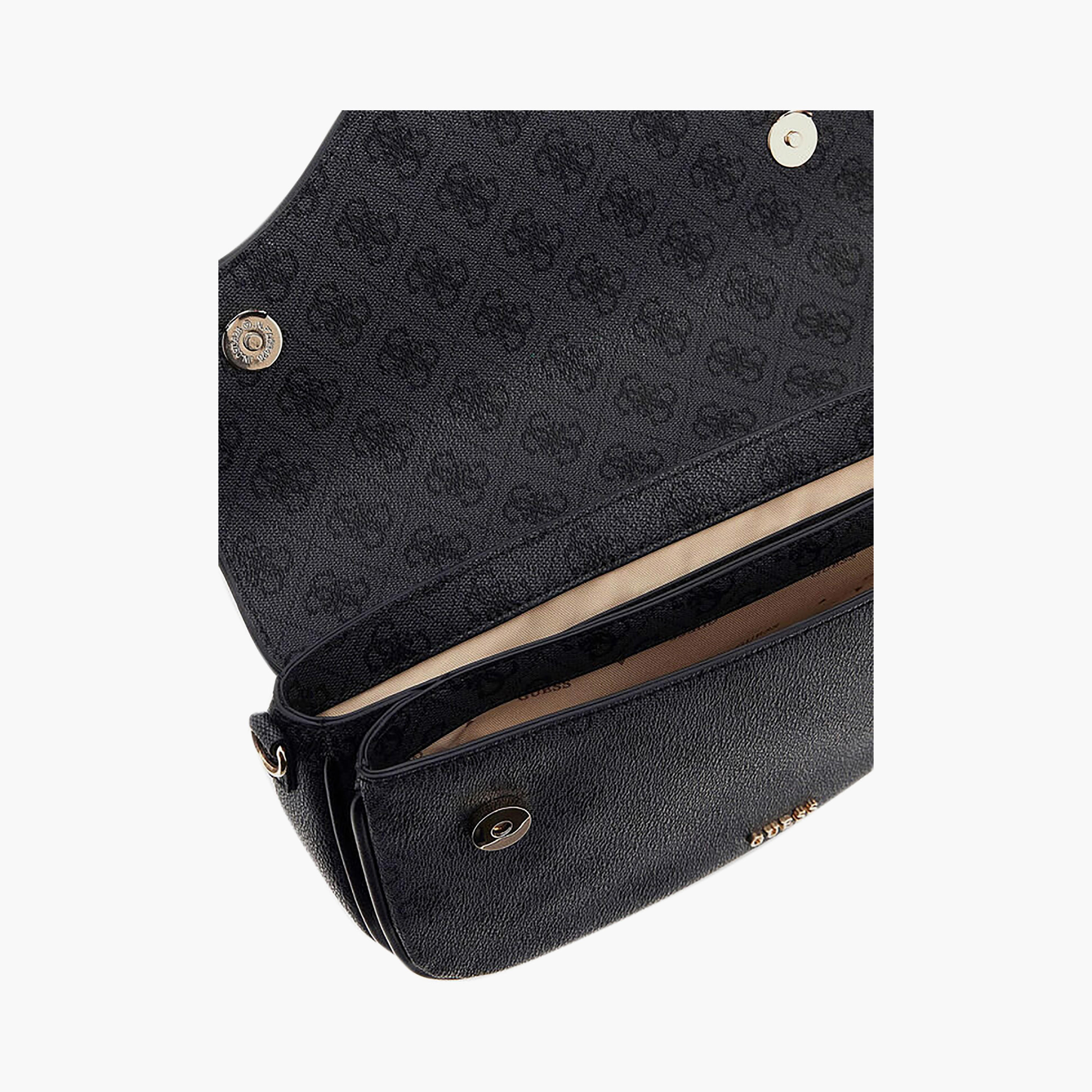 Guess - Dea Flap Shoulder Bag - Black-women-bagsandwallets-handbags-image-3