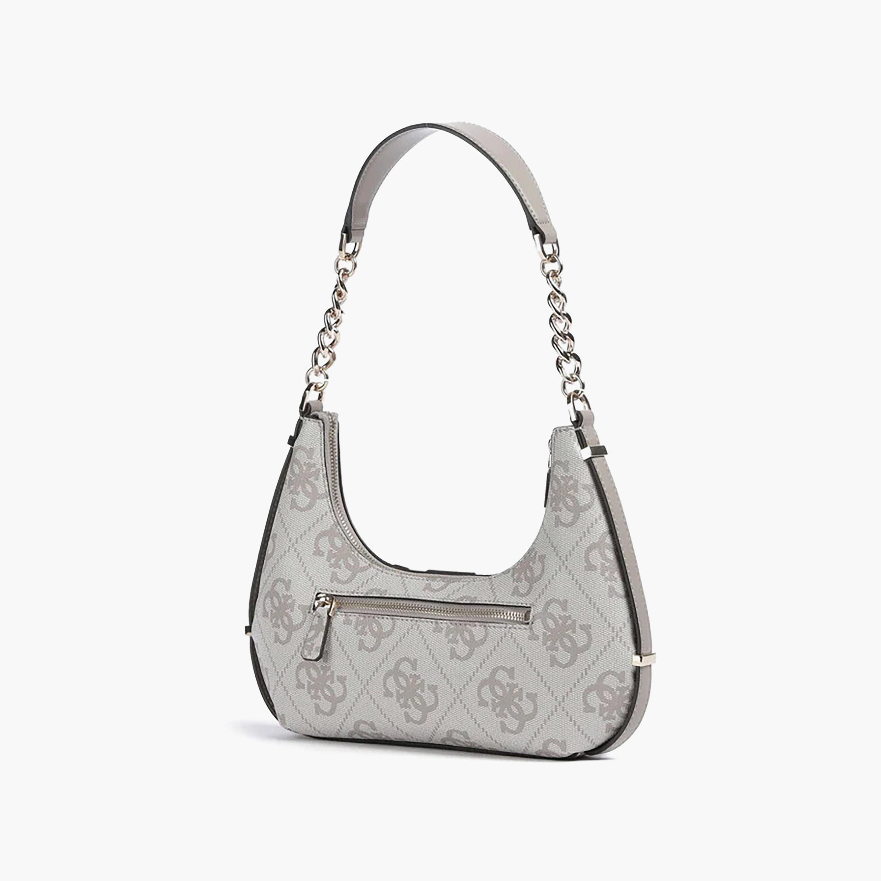 Guess - Erenia Top Zip Shoulder Bag - Beige/Natural-women-bagsandwallets-handbags-image-2