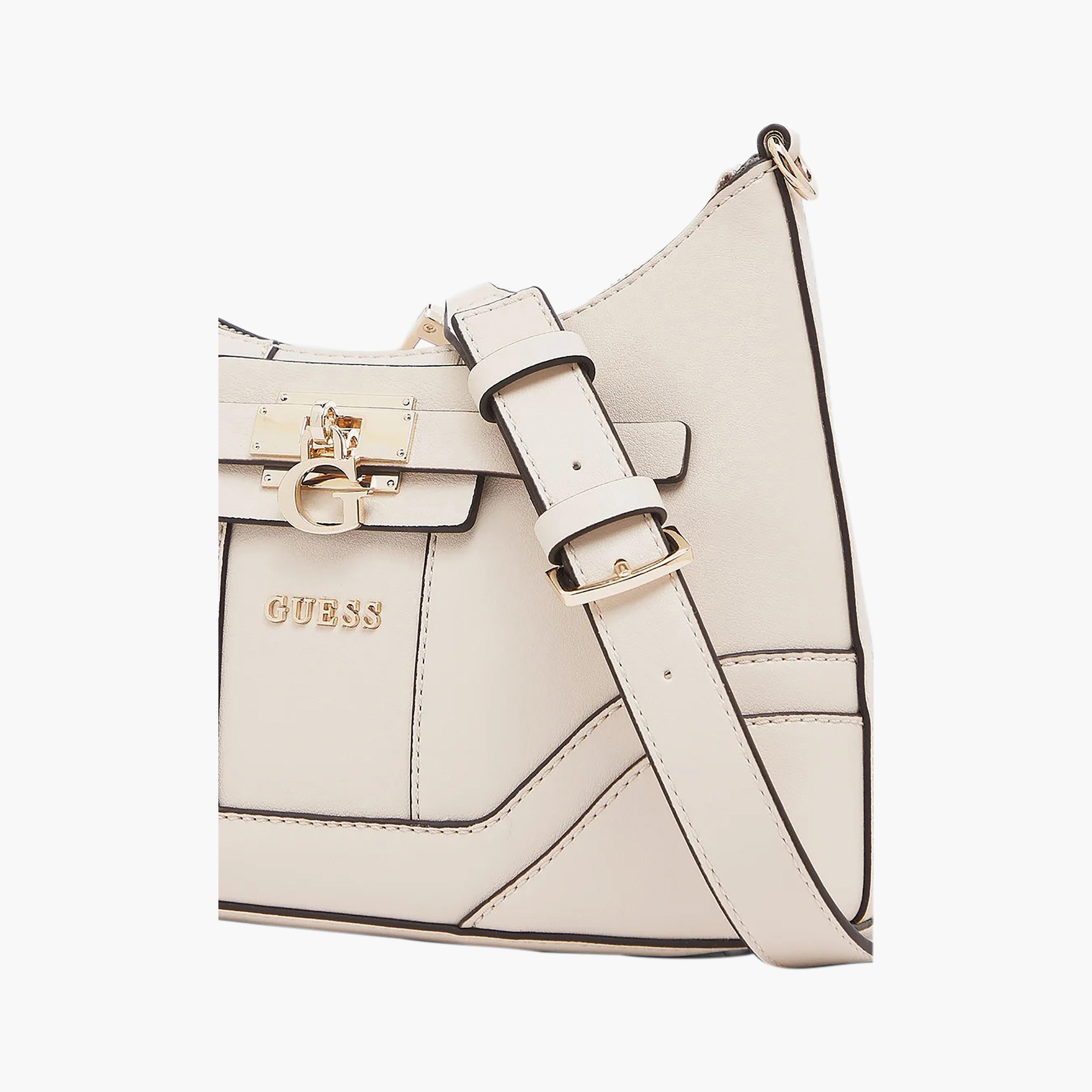 Guess - Greyson Ii Top Zip Shldr Bag - White-women-bagsandwallets-handbags-image-4